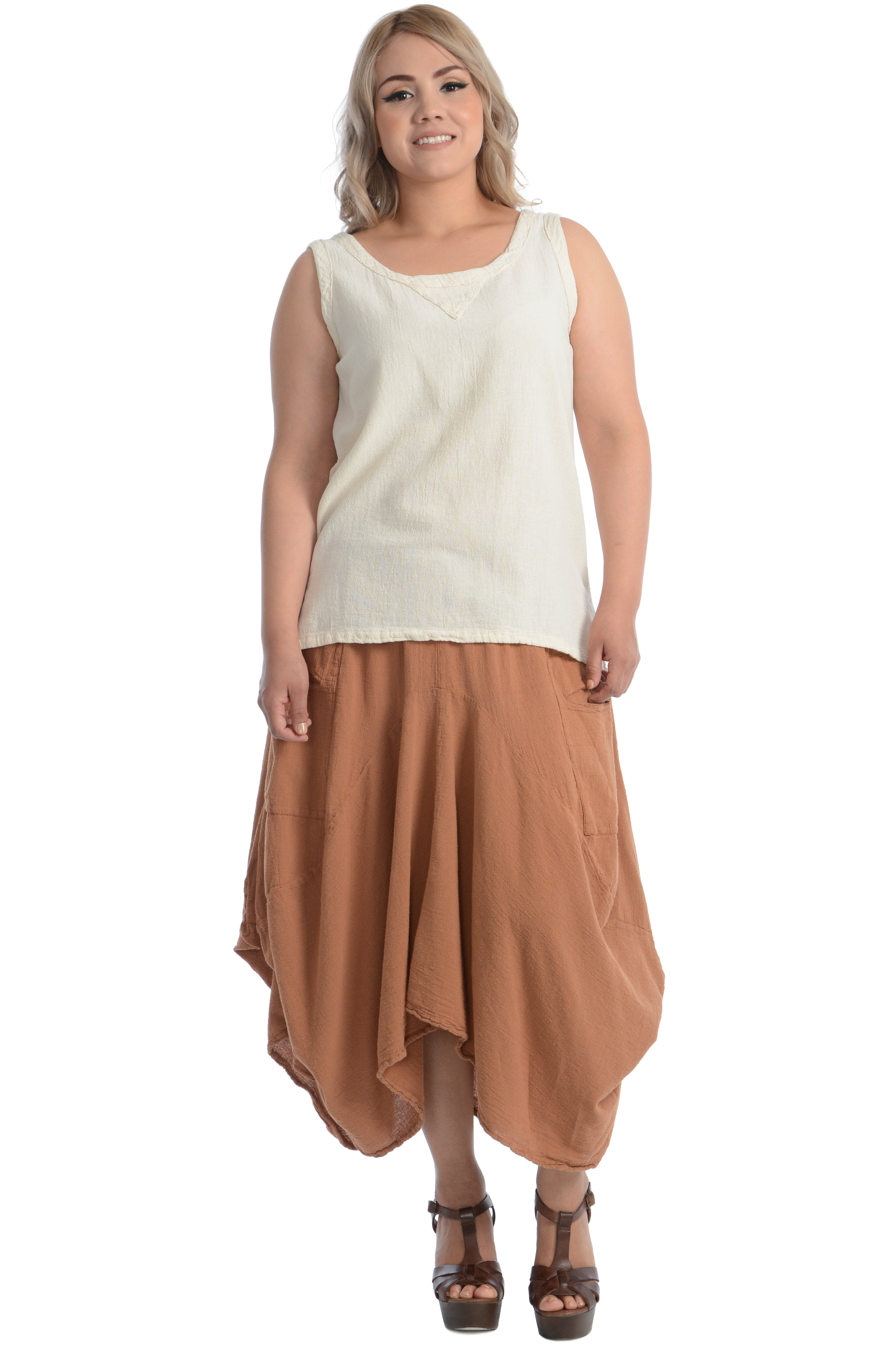 Maria de Guadalajara: Aliso Skirt in Cinnamon | KAQE