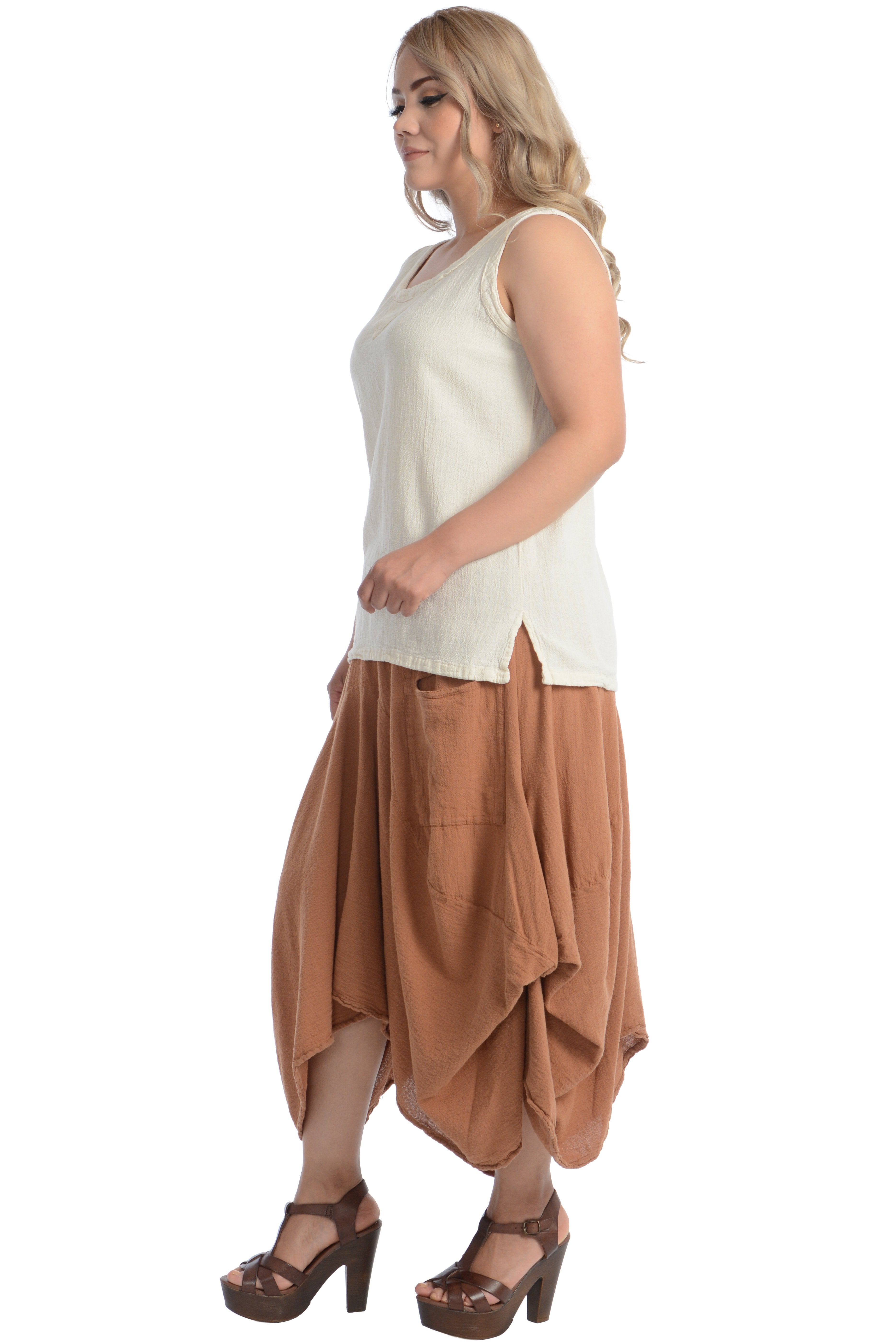 Maria de Guadalajara: Aliso Skirt in Cinnamon | KAQE