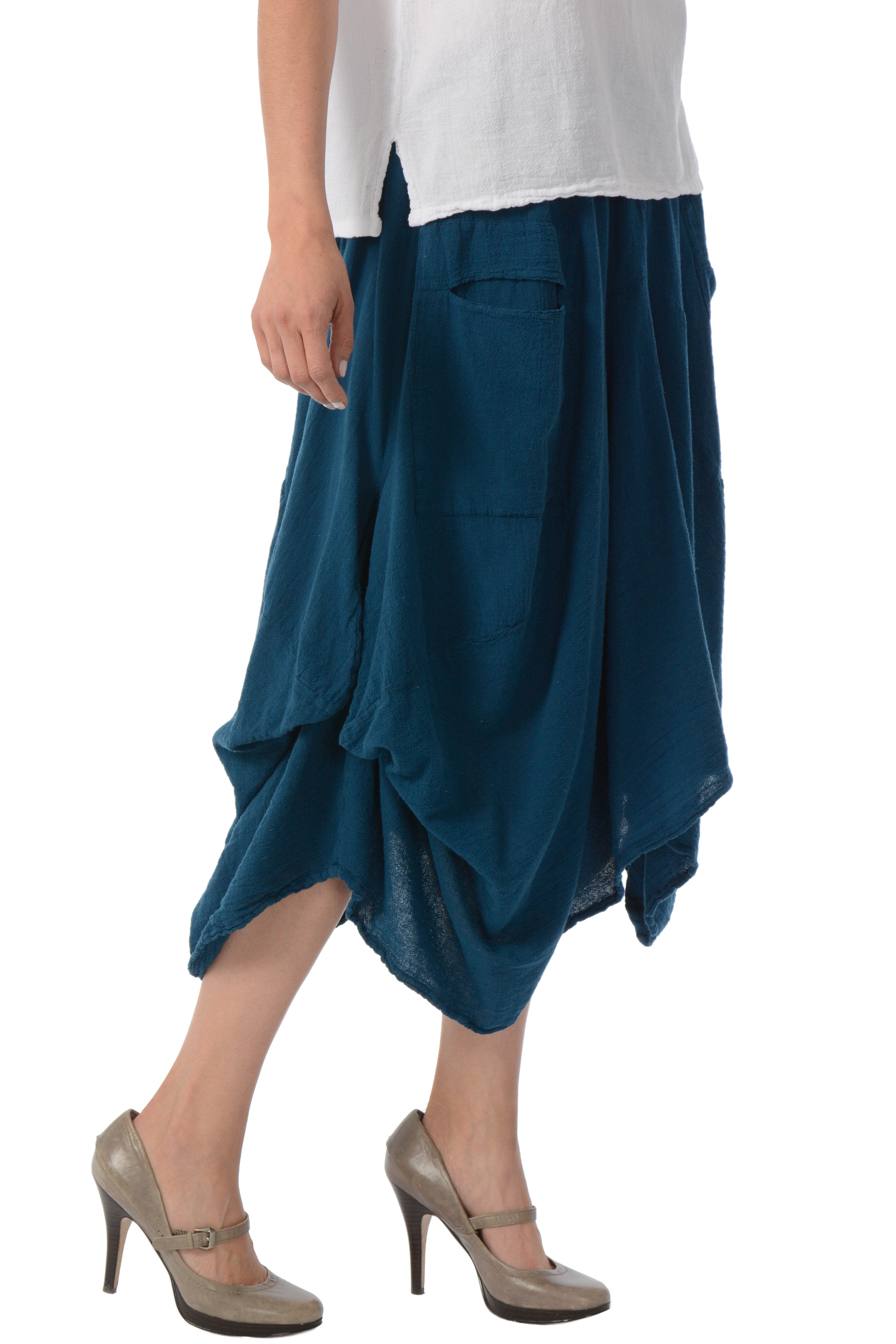 Maria de Guadalajara: Aliso Skirt in Indigo Blue | KAQE