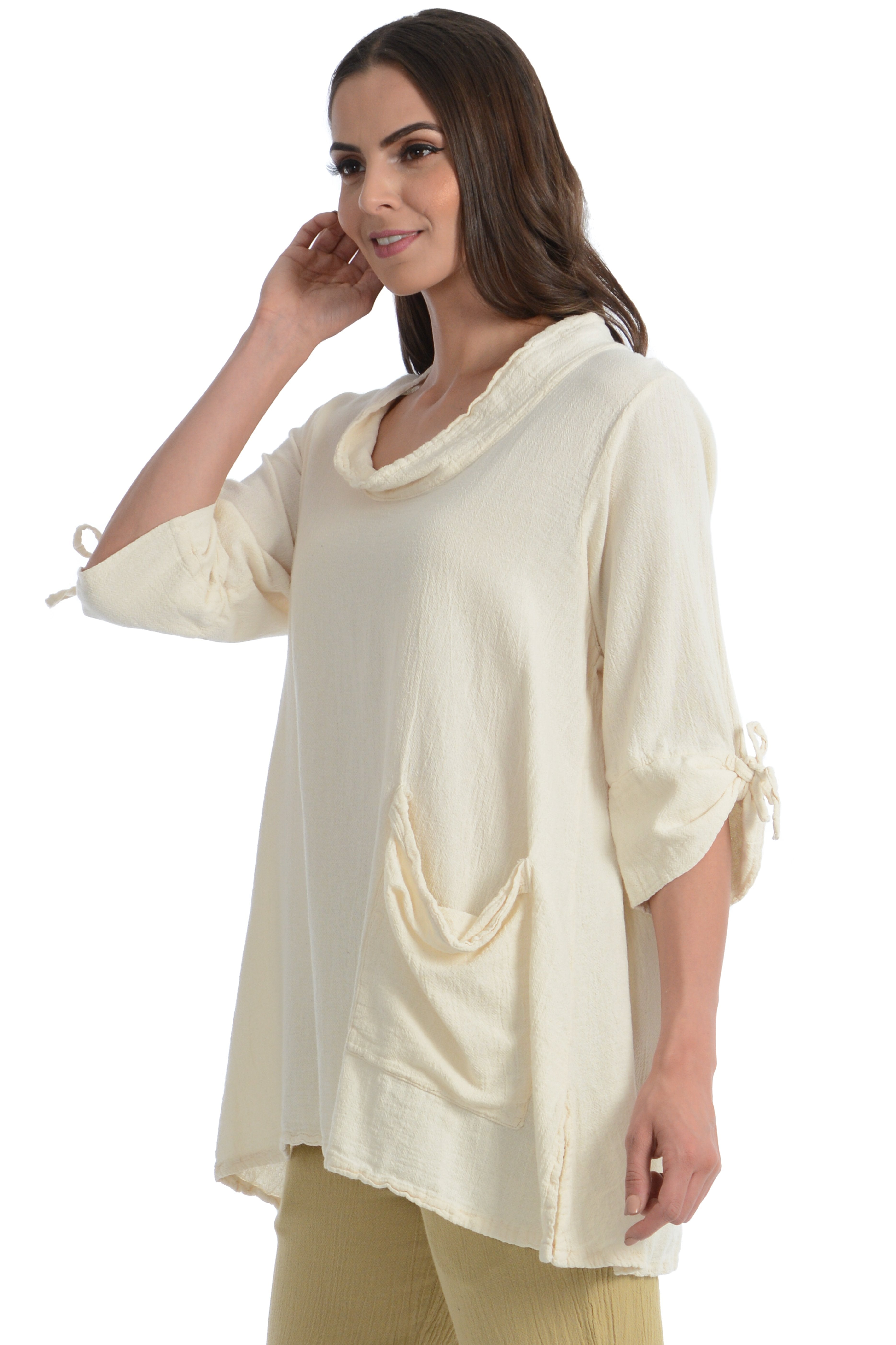 Maria de Guadalajara: Arana Blouse in Pearl | KAQE