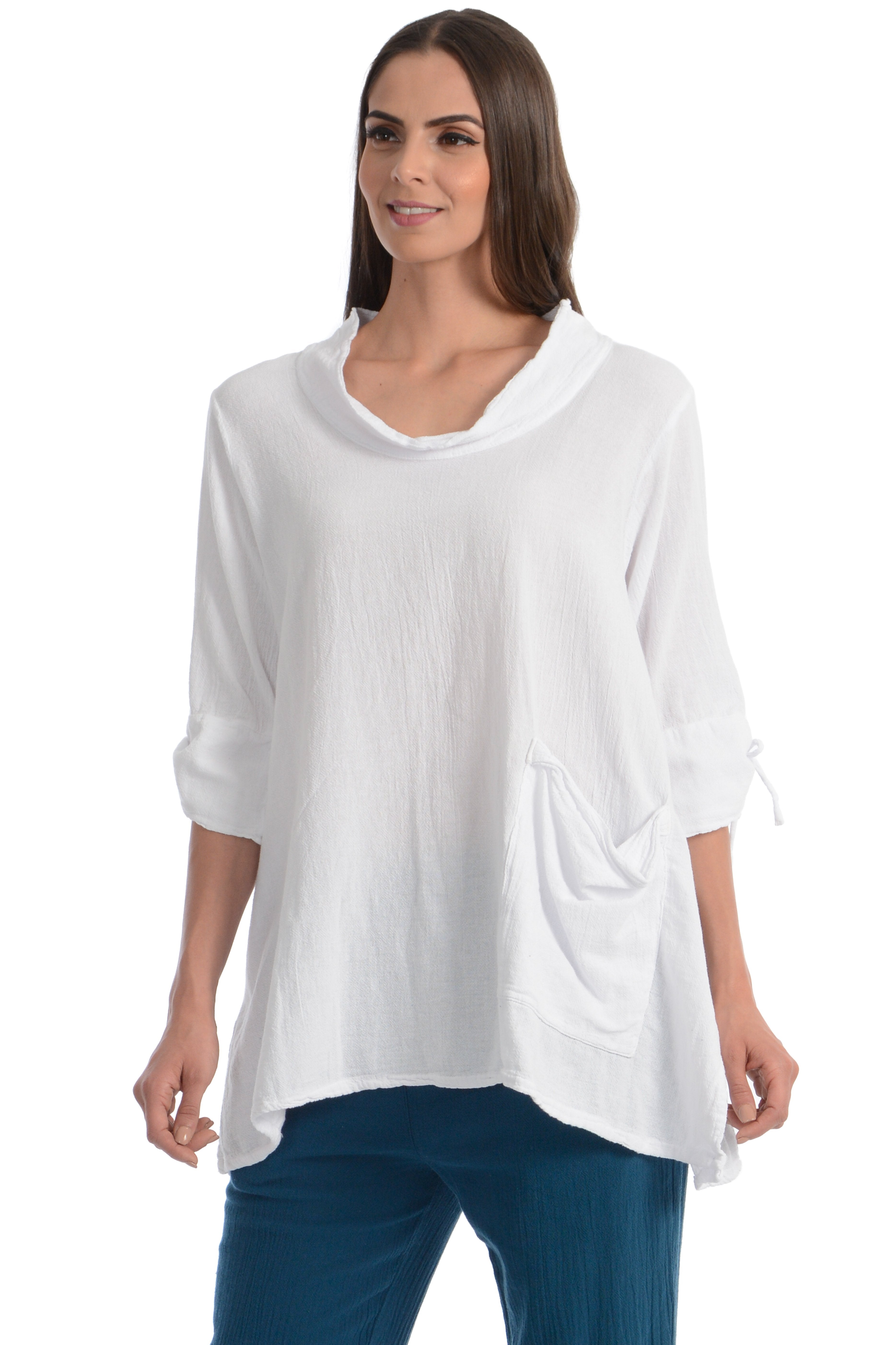 Maria de Guadalajara: Arana Blouse in White | KAQE