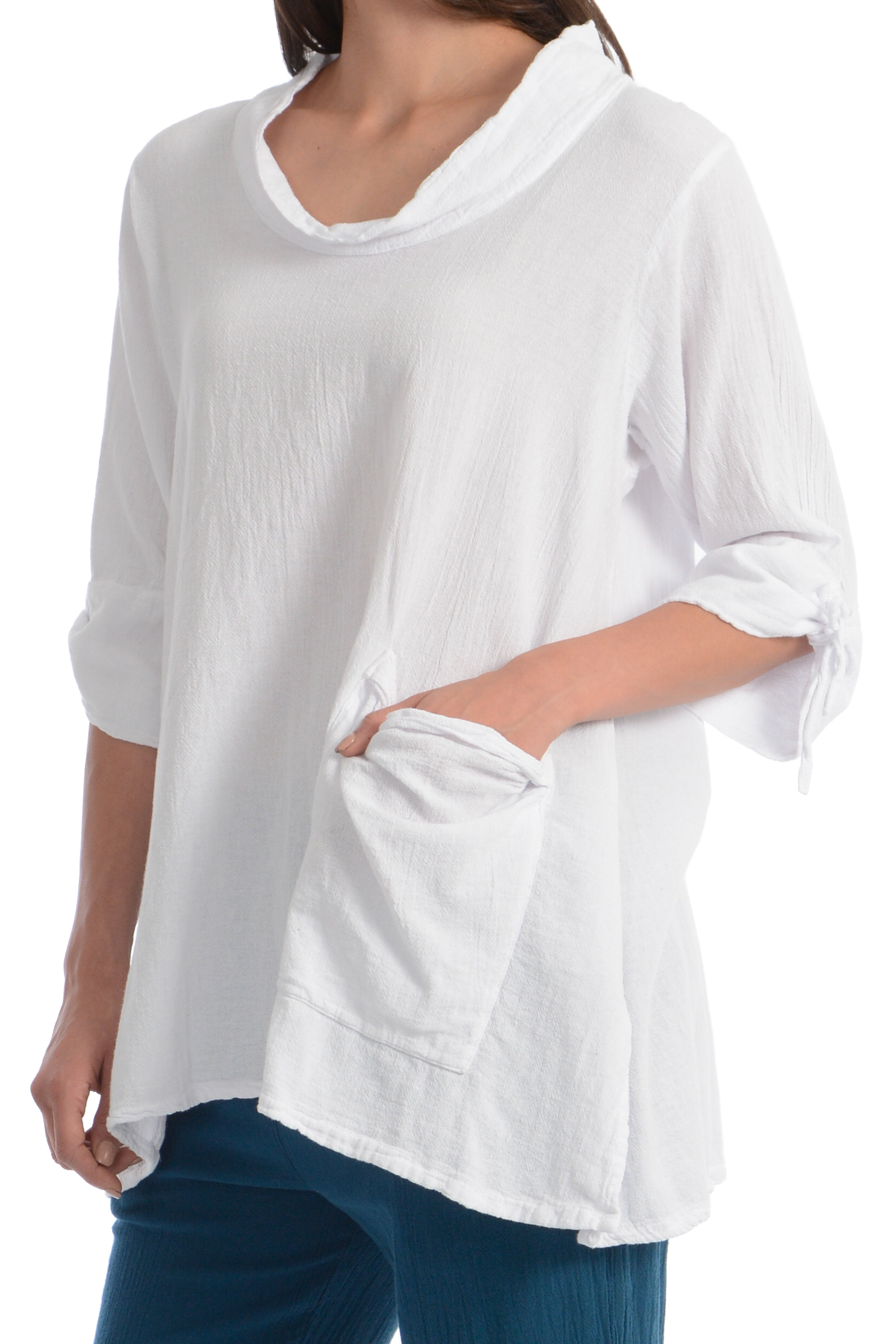 Maria de Guadalajara: Arana Blouse in White | KAQE