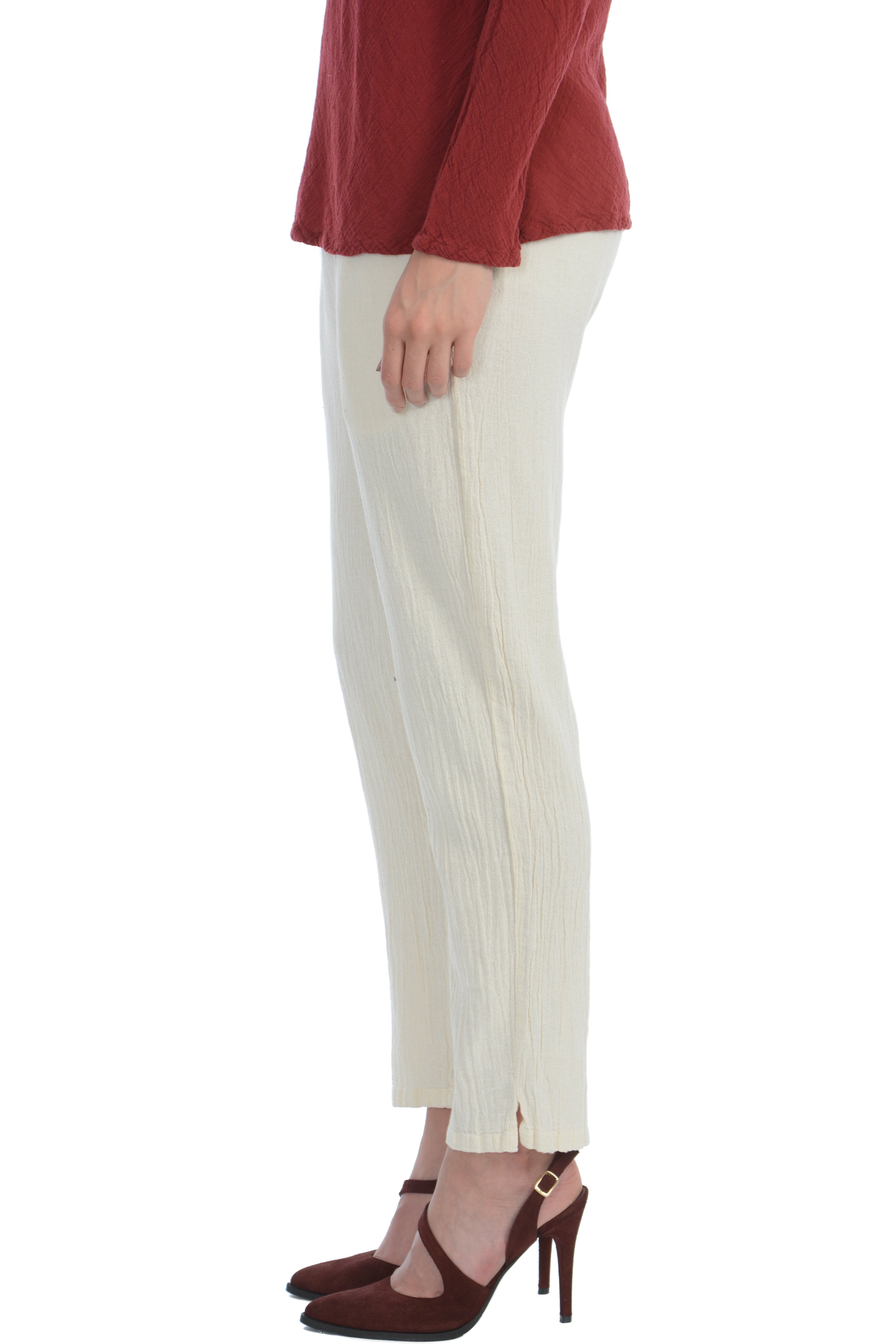 Maria de Guadalajara: Basic Pants in Pearl | KAQE