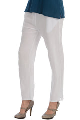 Maria de Guadalajara: Basic Pants in White | KAQE