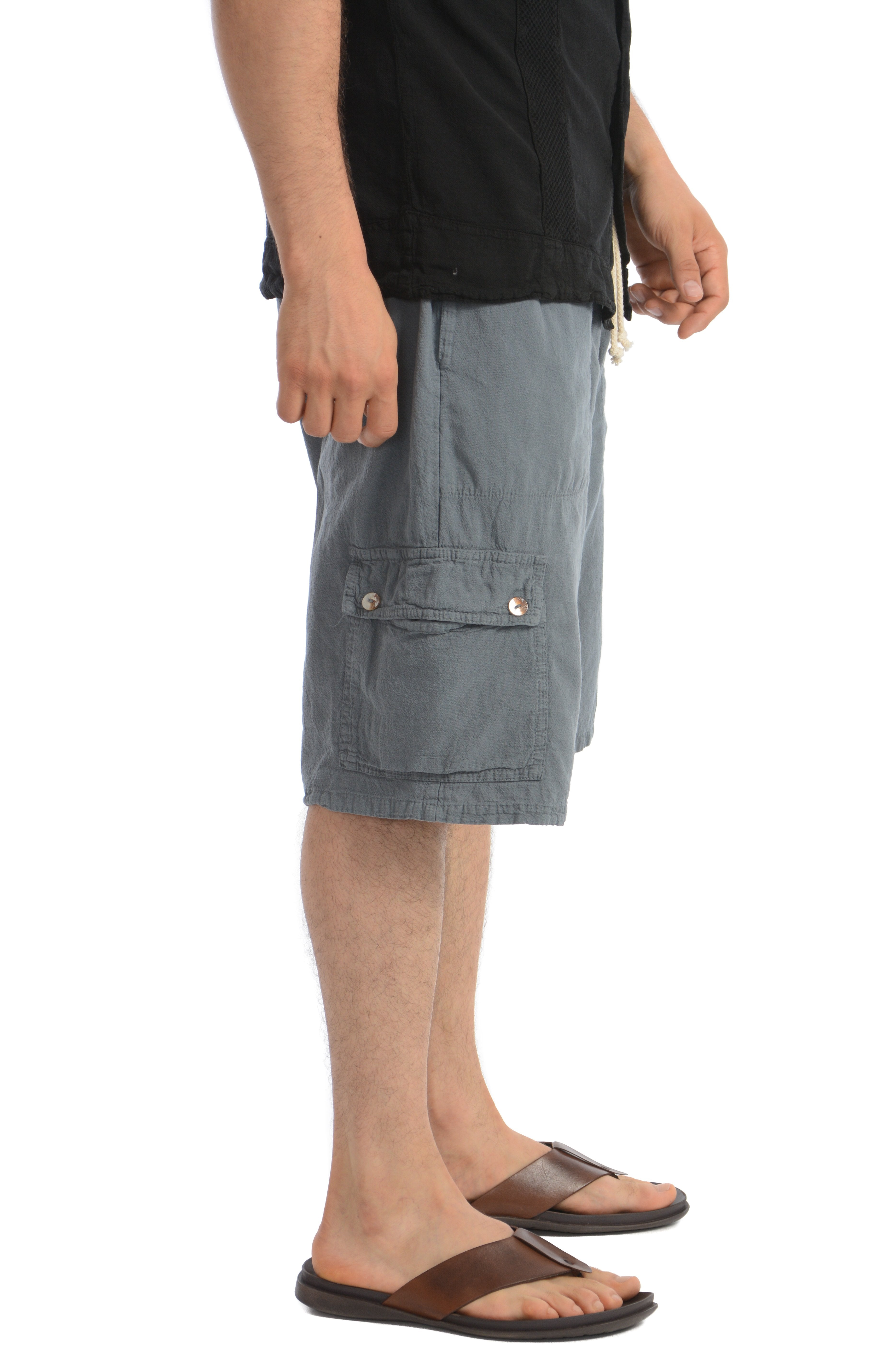 Maria de Guadalajara: Caiman Shorts in Gray | KAQE