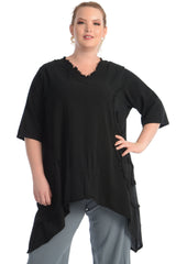 Maria de Guadalajara: Caracol Blouse in Black | KAQE