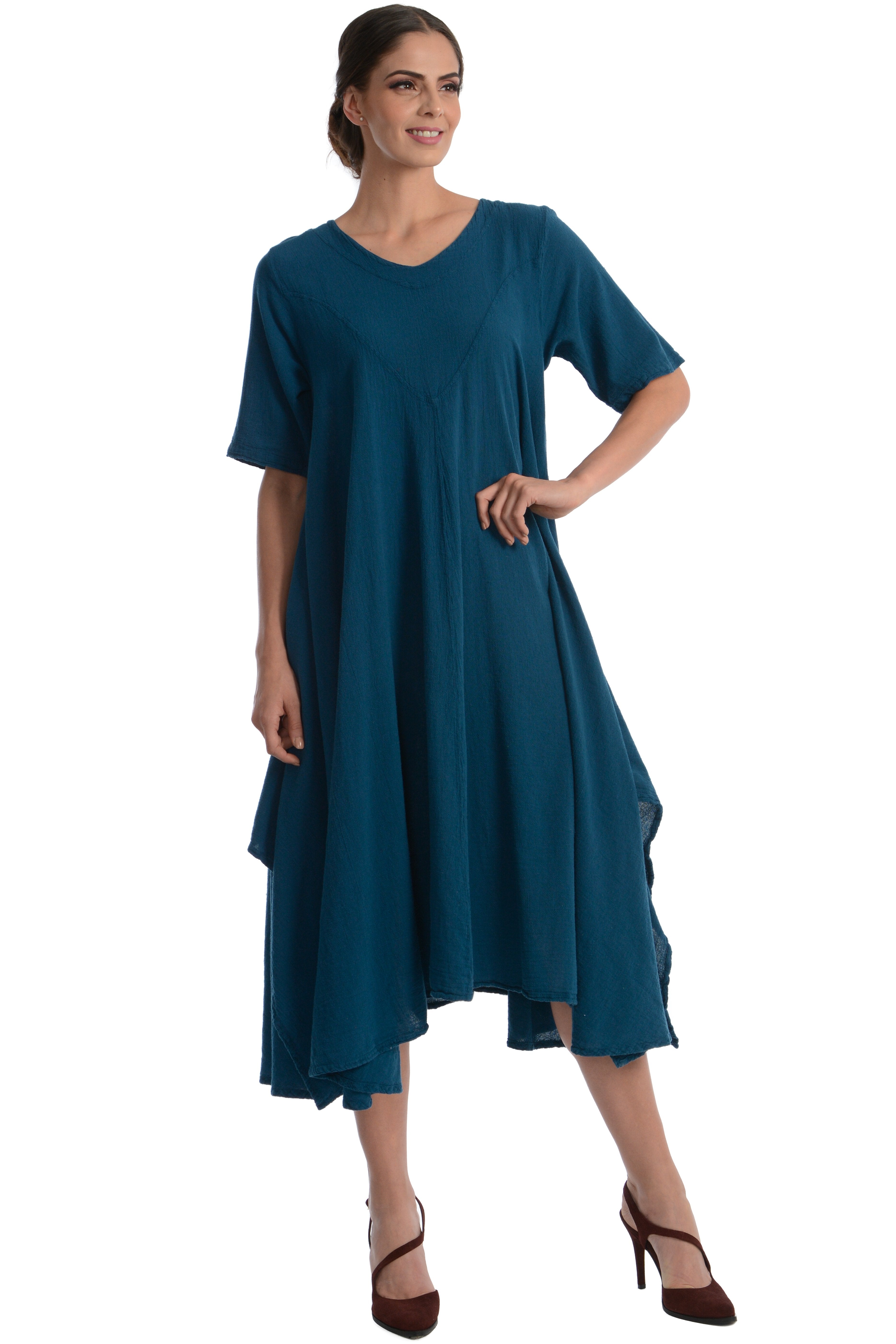 Maria de Guadalajara: Cardenal Dress in Indigo Blue | KAQE