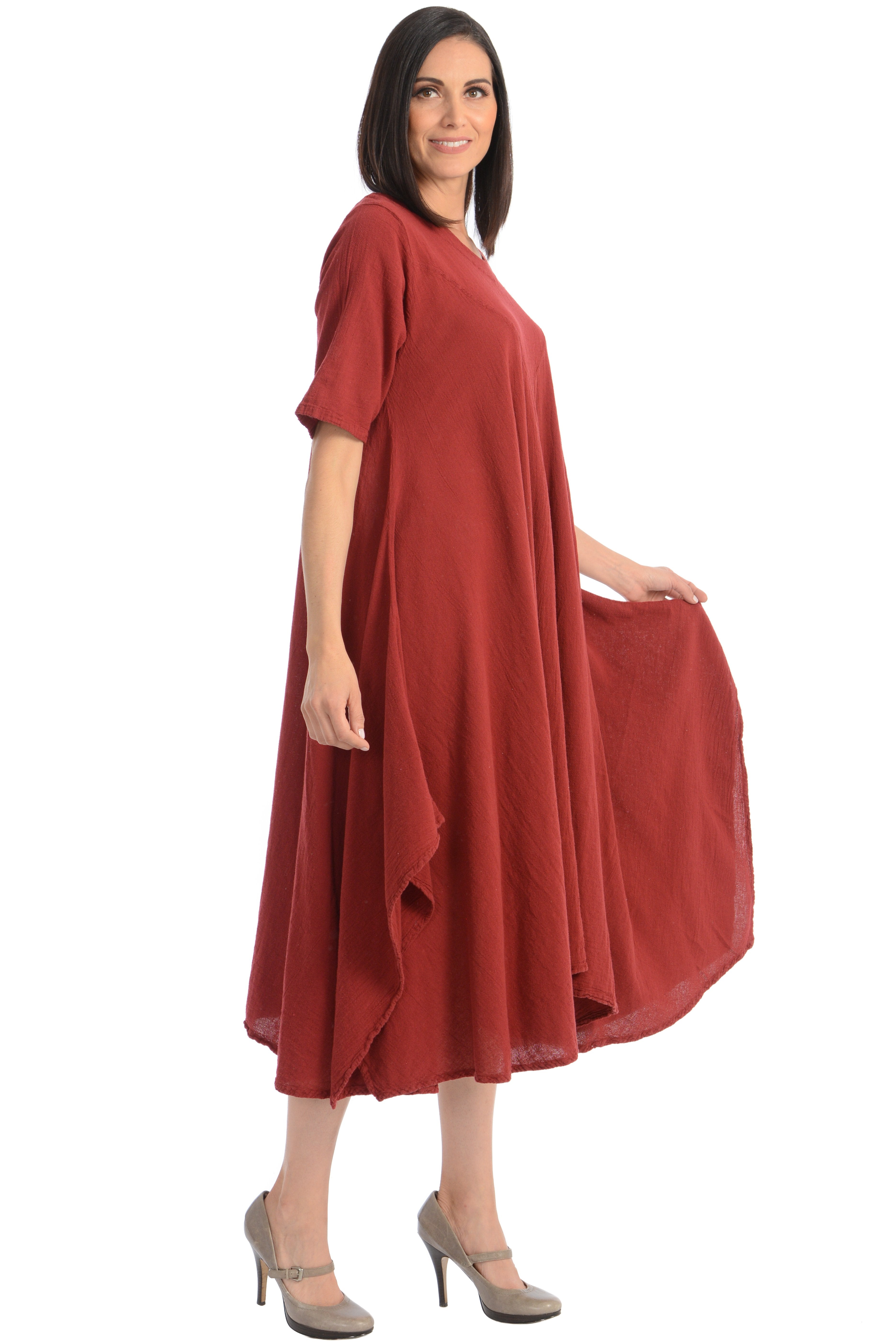 Maria de Guadalajara: Cardenal Dress in Shedron | KAQE