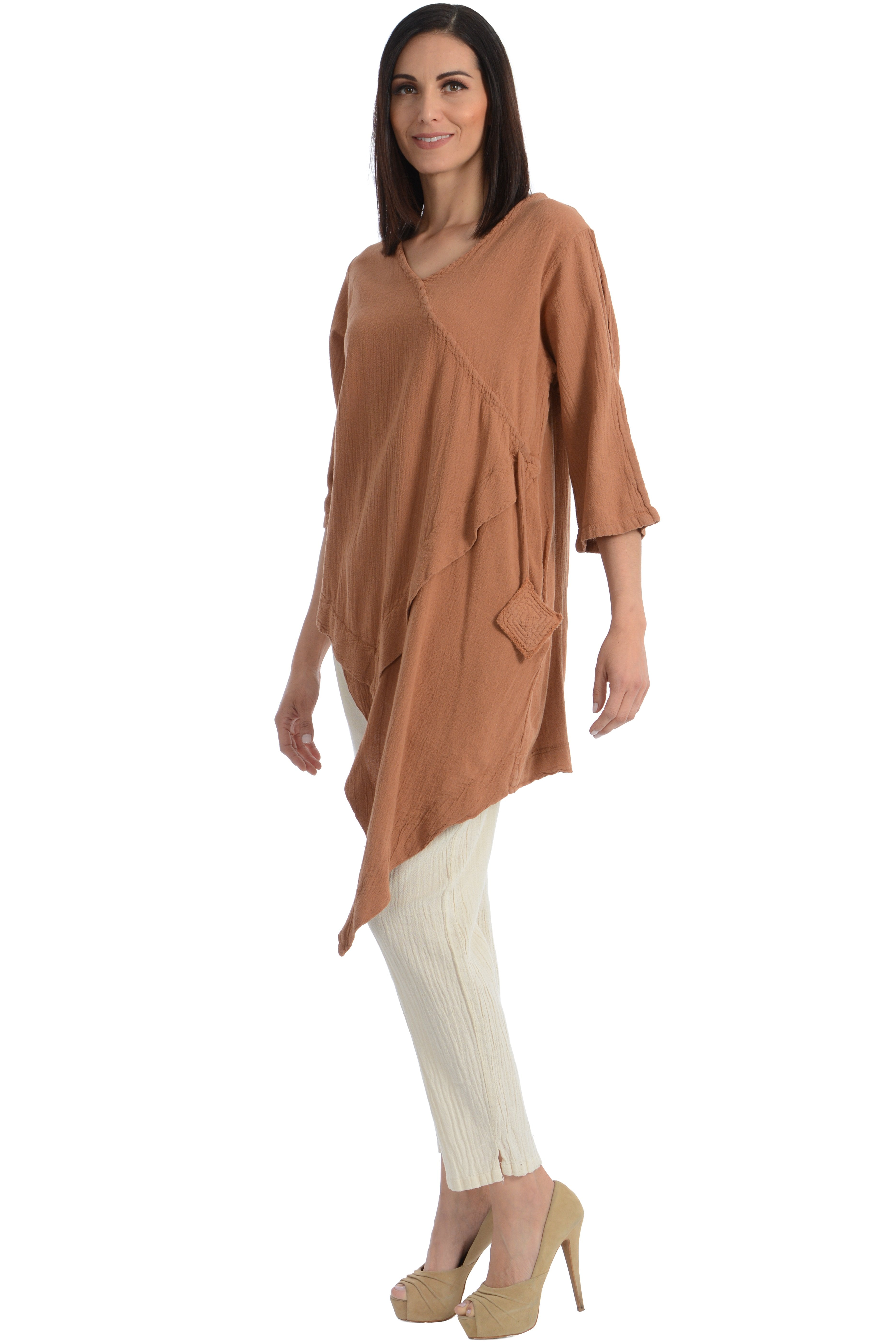 Maria de Guadalajara: Cliff Blouse in Cinnamon | KAQE