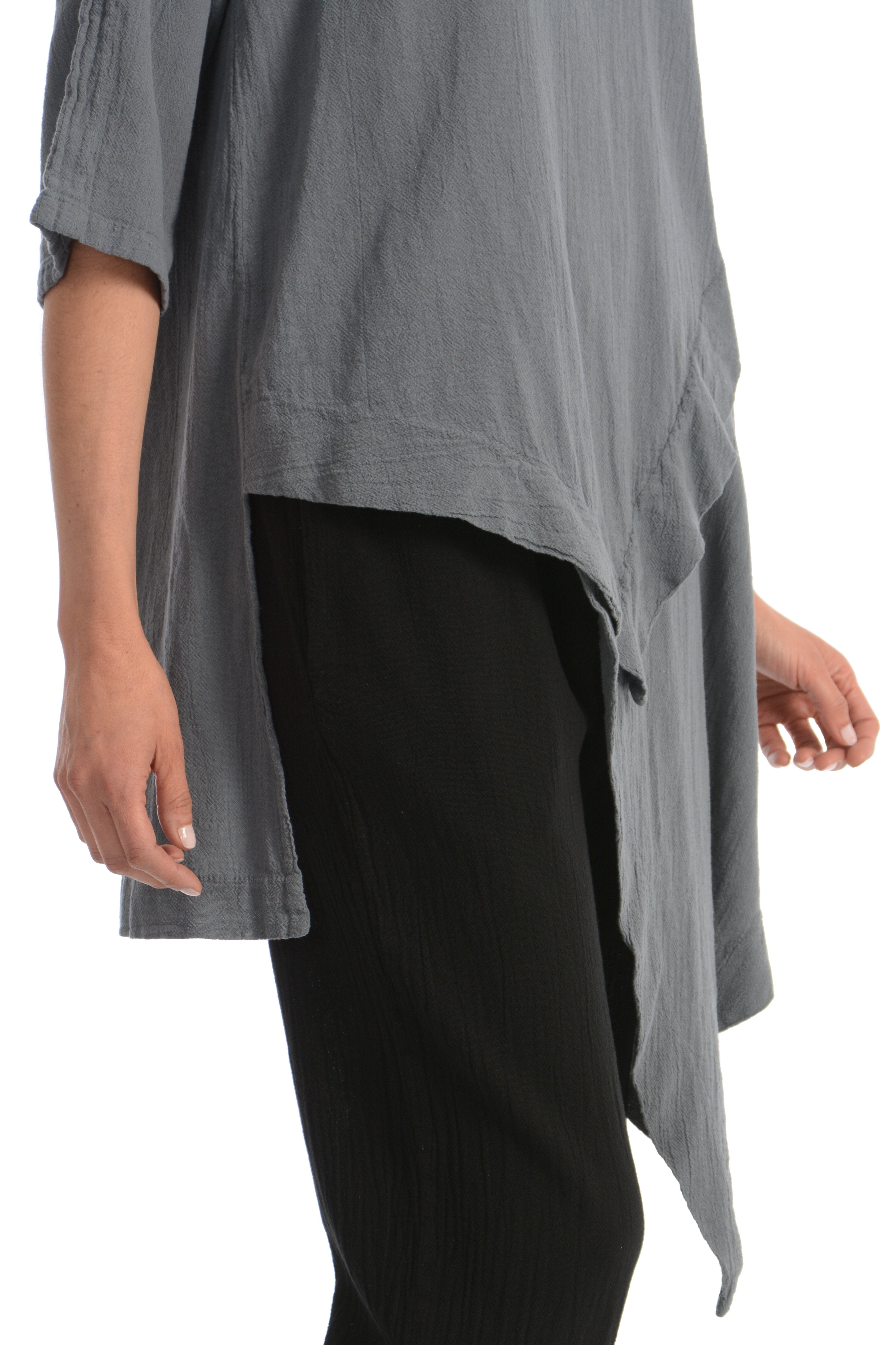 Maria de Guadalajara: Cliff Blouse in Gray | KAQE