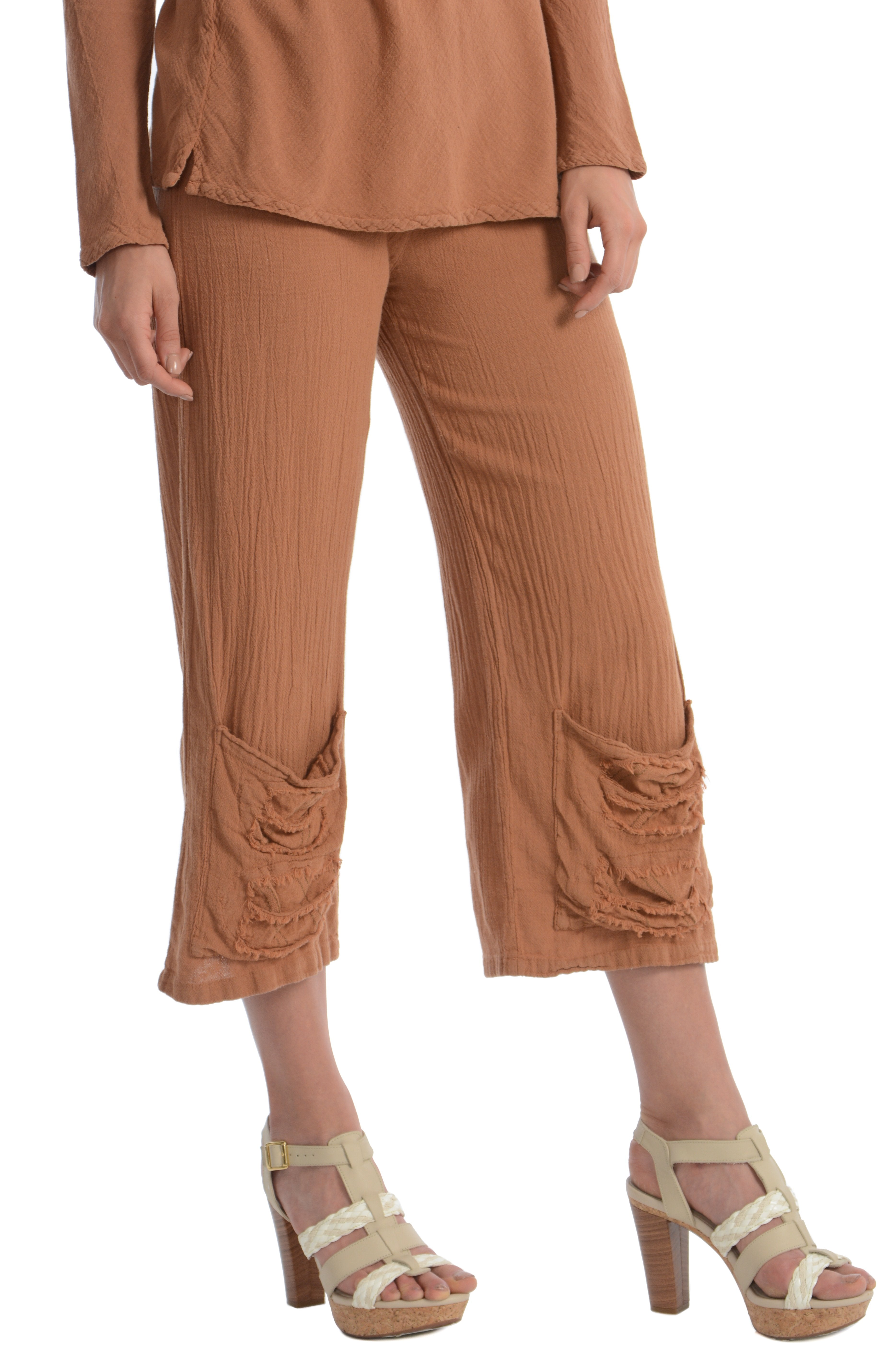 Maria de Guadalajara: Cod Pants in Cinnamon | KAQE