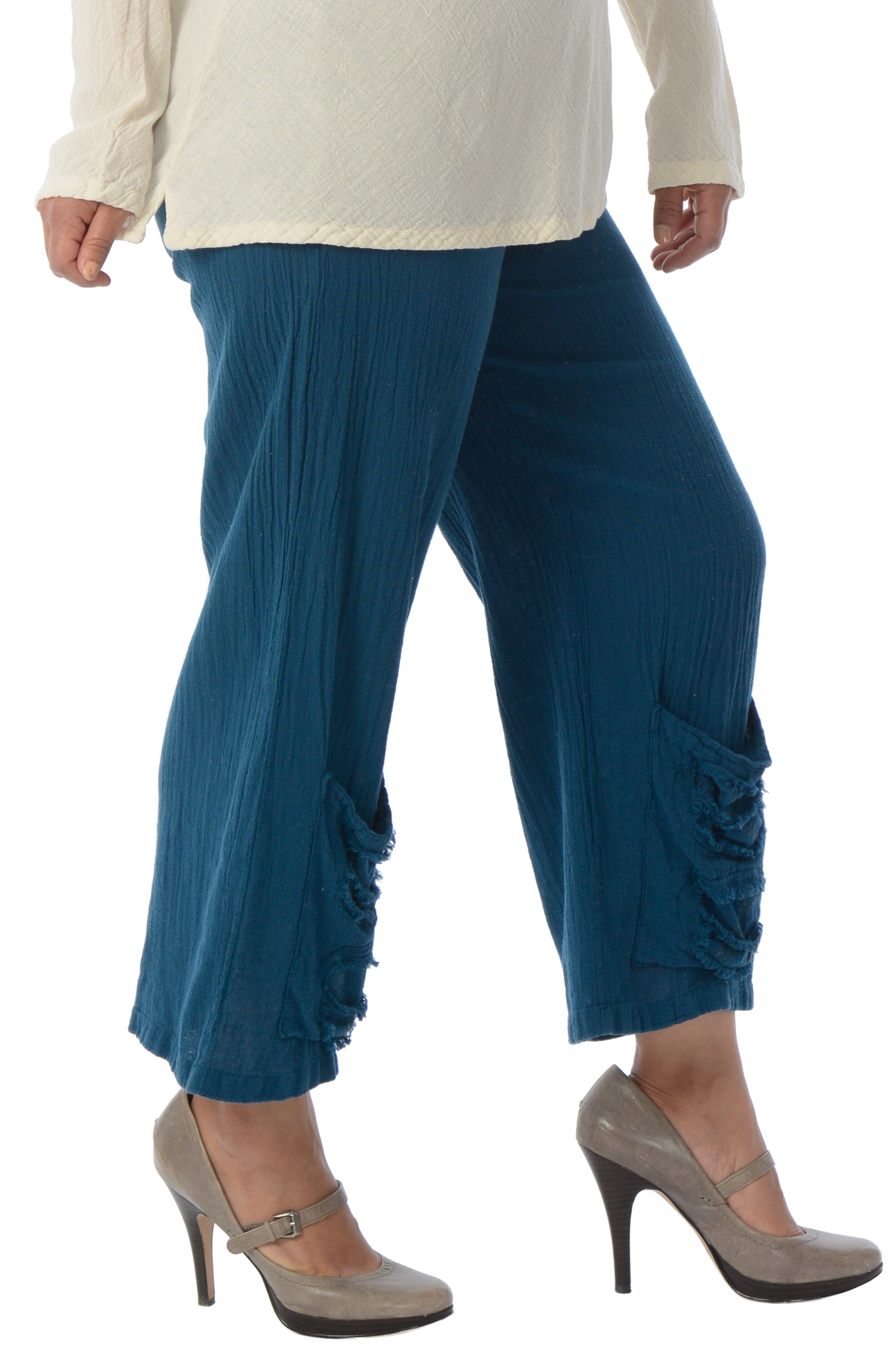 Maria de Guadalajara: Cod Pants in Indigo Blue | KAQE