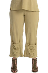 Maria de Guadalajara: Cod Pants in Light Olive | KAQE