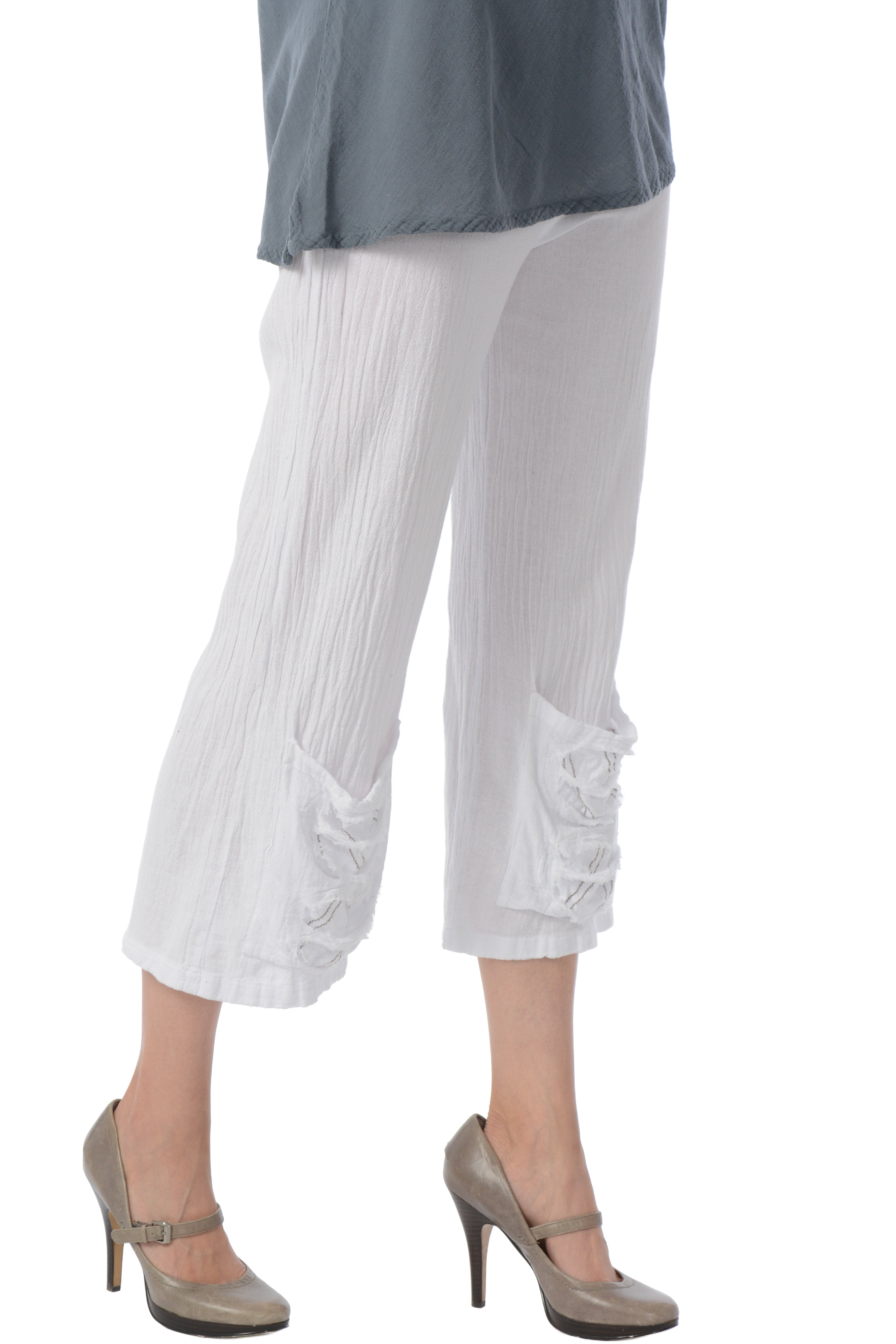 Maria de Guadalajara: Cod Pants in White | KAQE