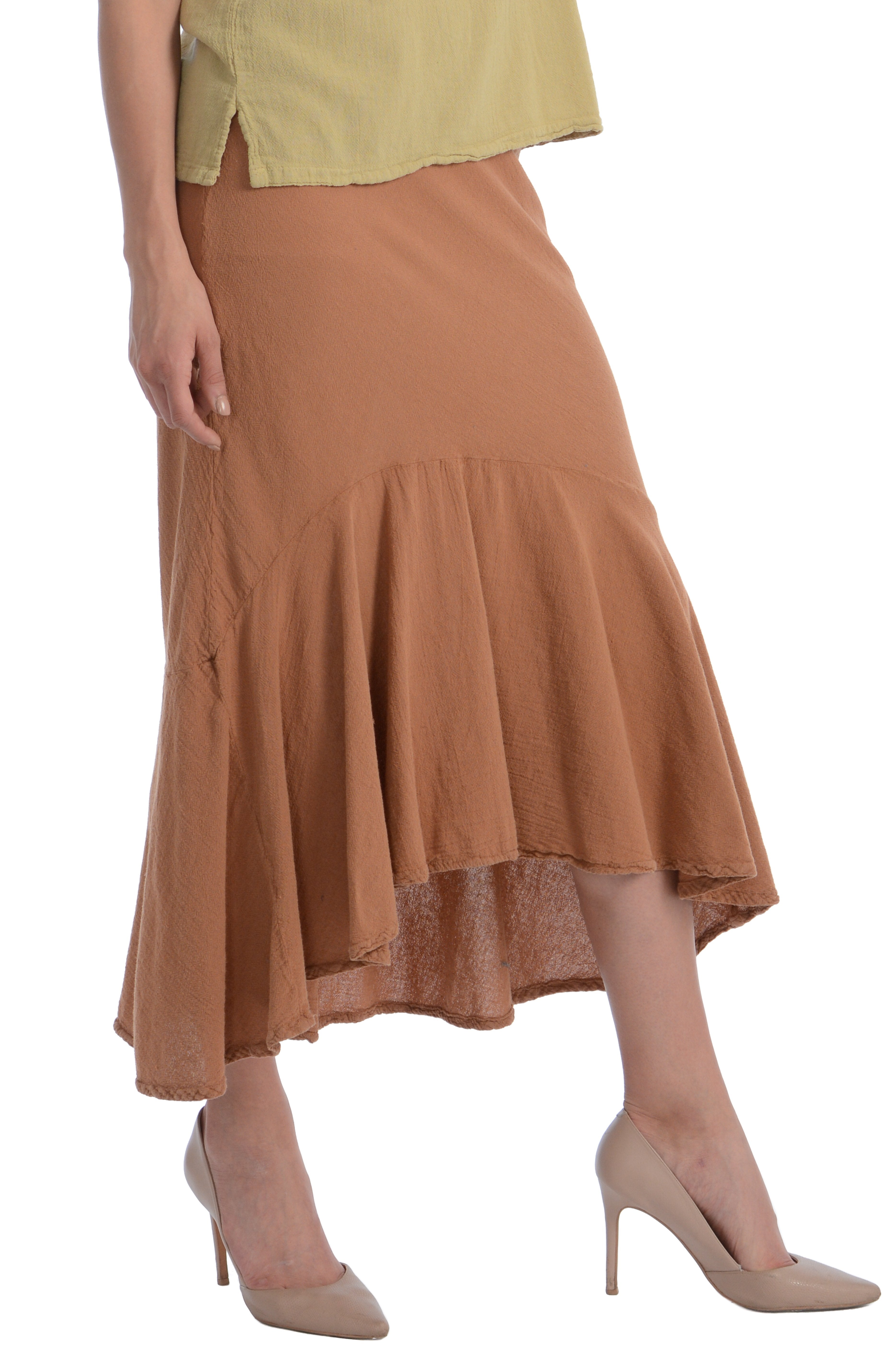 Maria de Guadalajara: Coralia Skirt in Cinnamon | KAQE