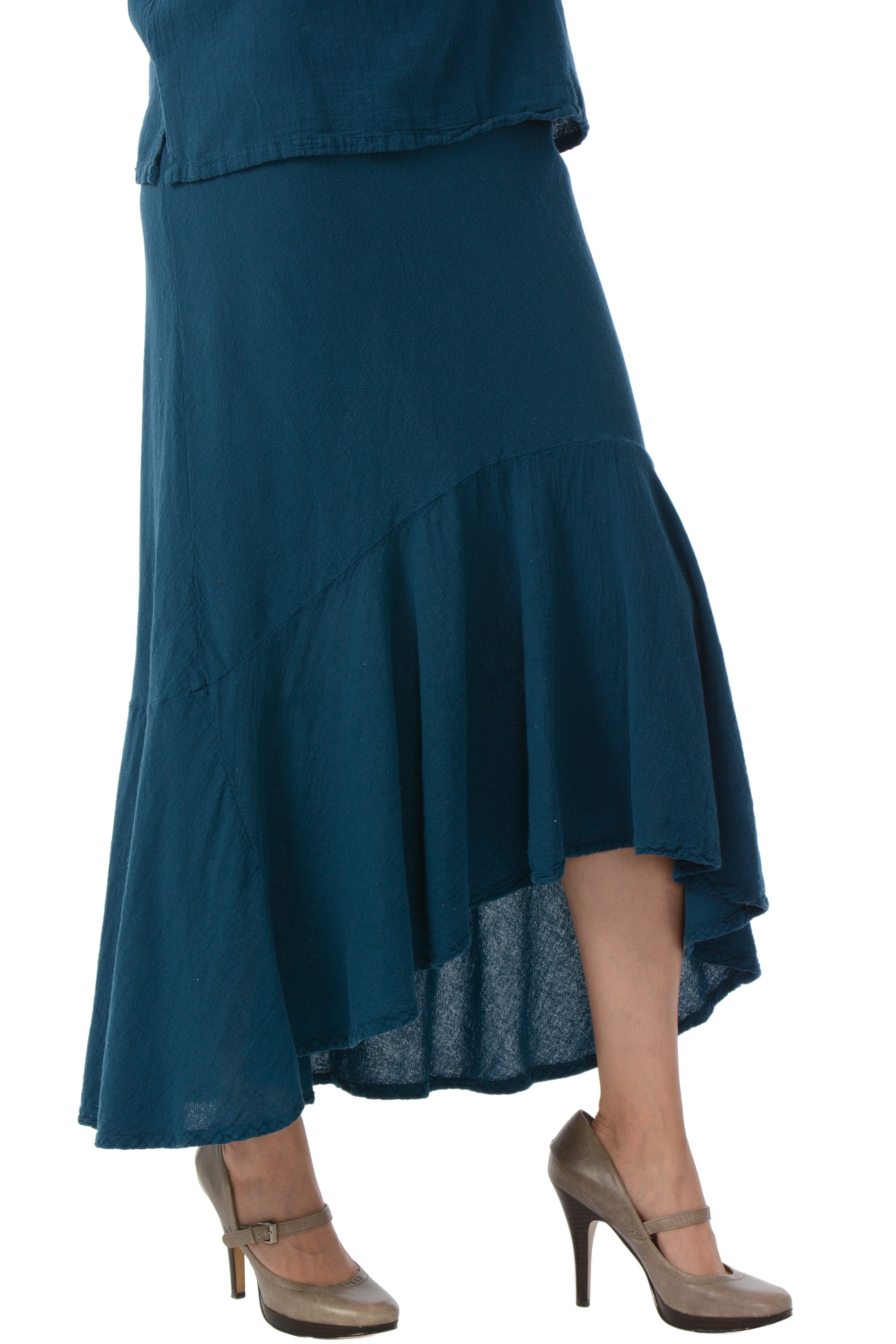 Maria de Guadalajara: Coralia Skirt in Indigo Blue | KAQE