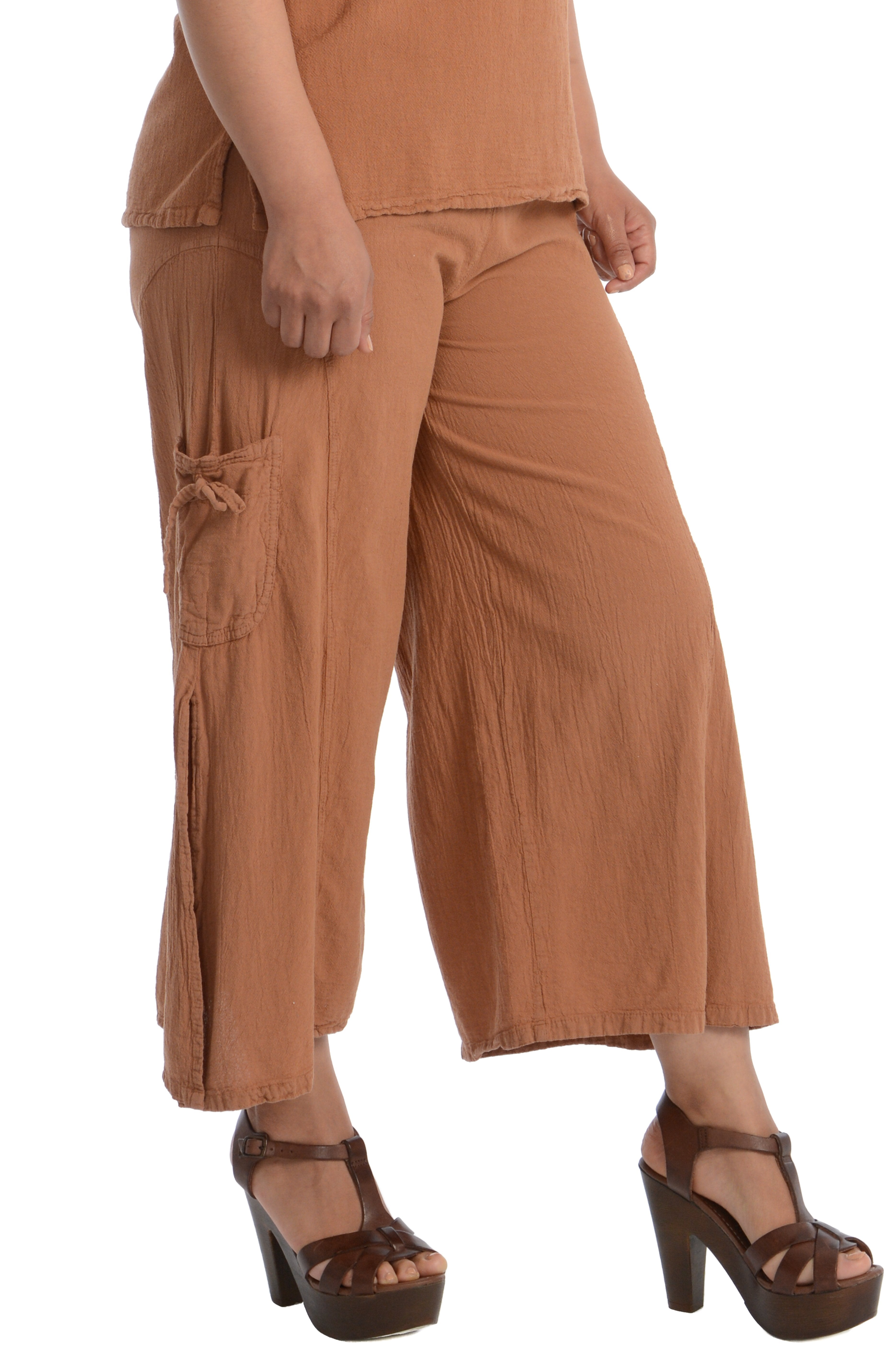 Maria de Guadalajara: Cristal Pants in Cinnamon | KAQE