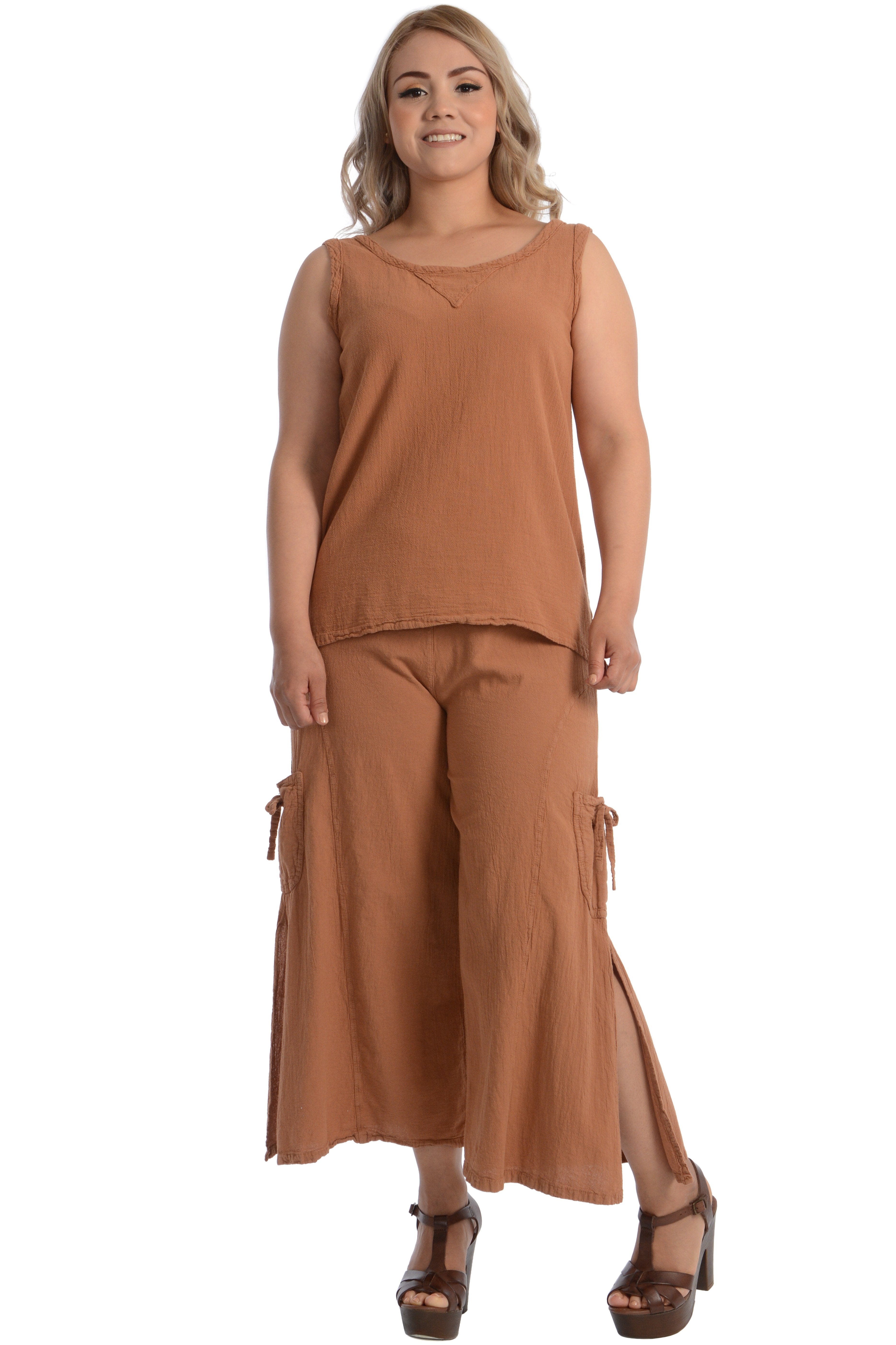 Maria de Guadalajara: Cristal Pants in Cinnamon | KAQE