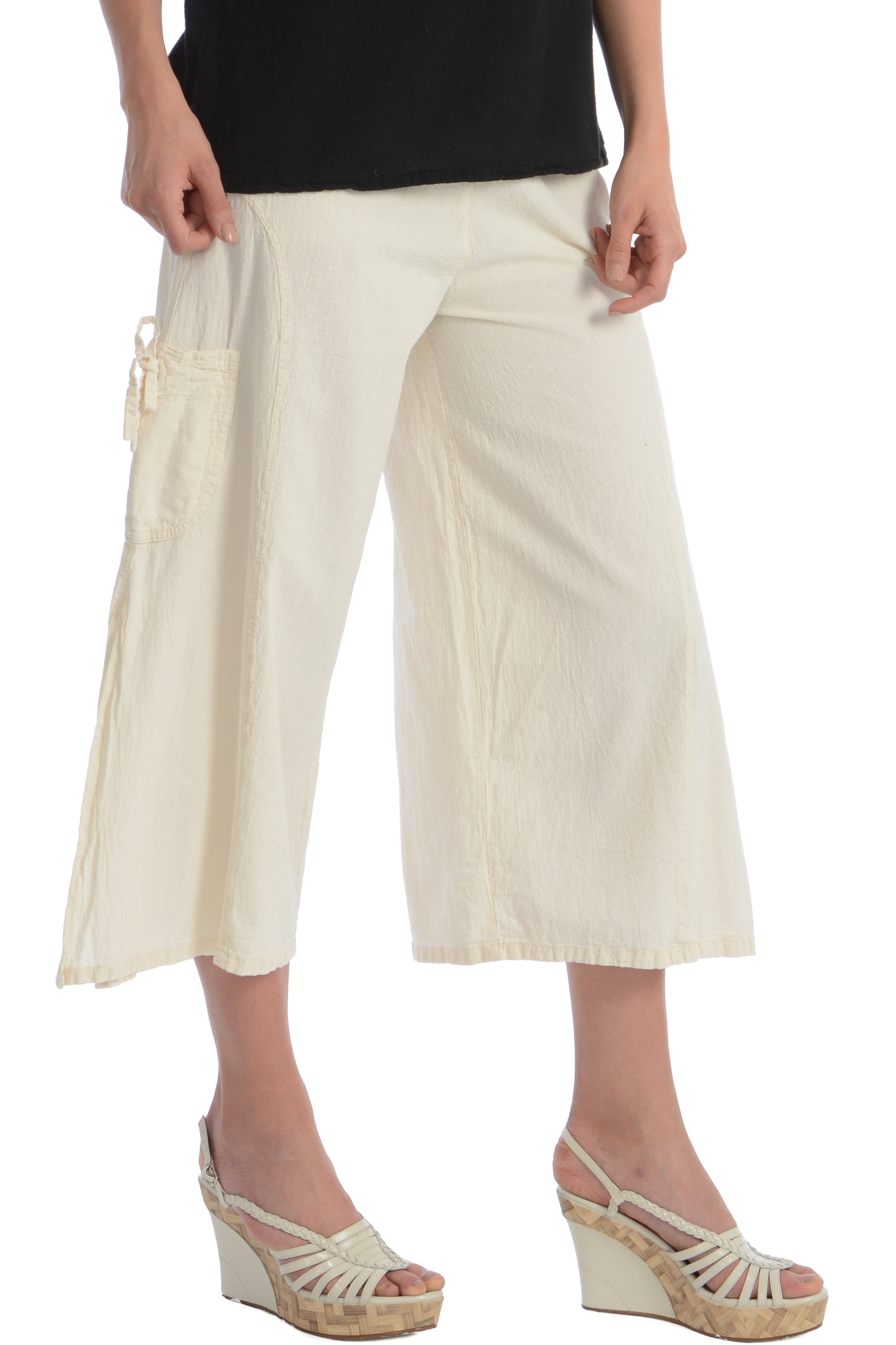 Maria de Guadalajara: Cristal Pants in Pearl | KAQE