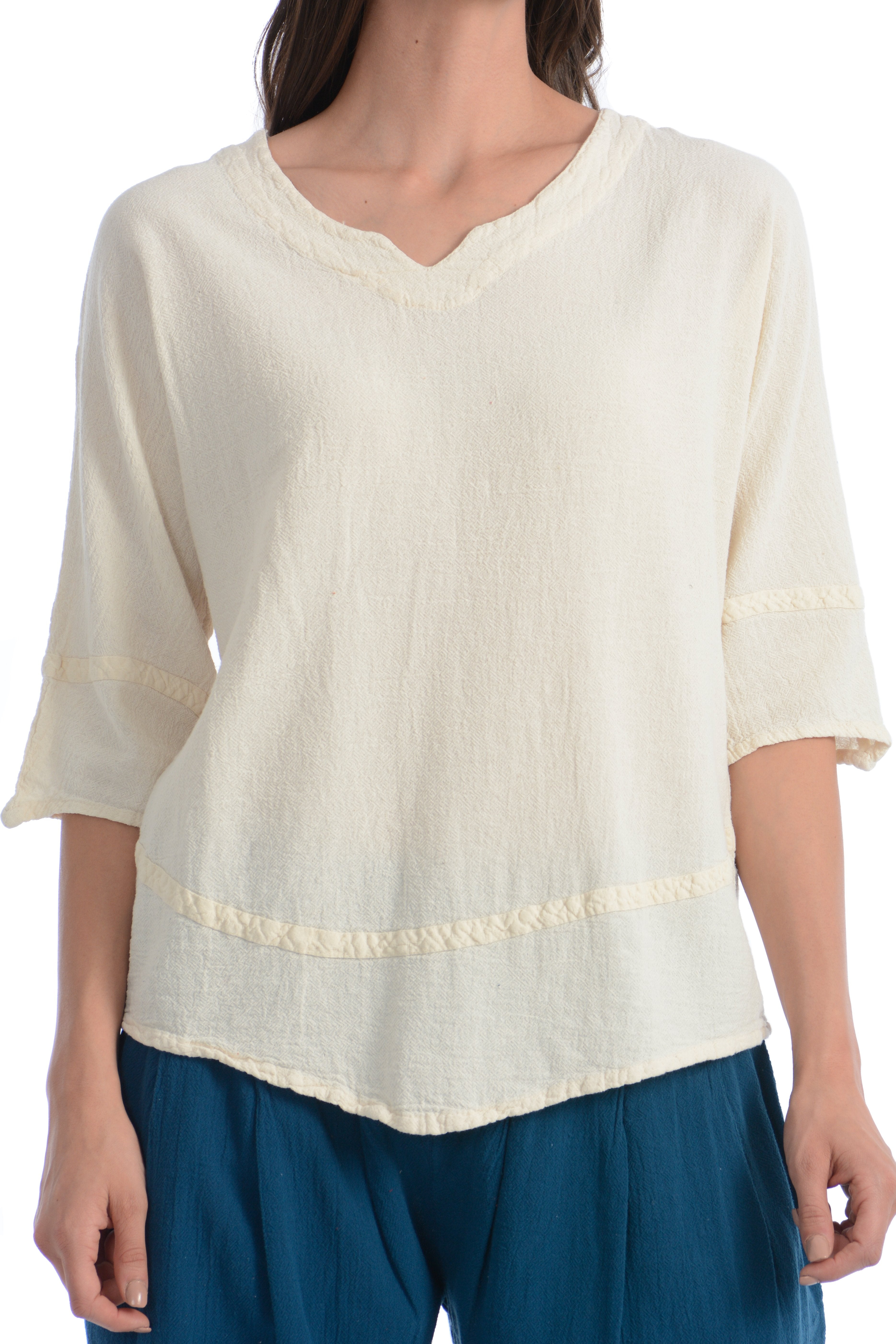 Maria de Guadalajara: Daisy Blouse in Pearl | KAQE