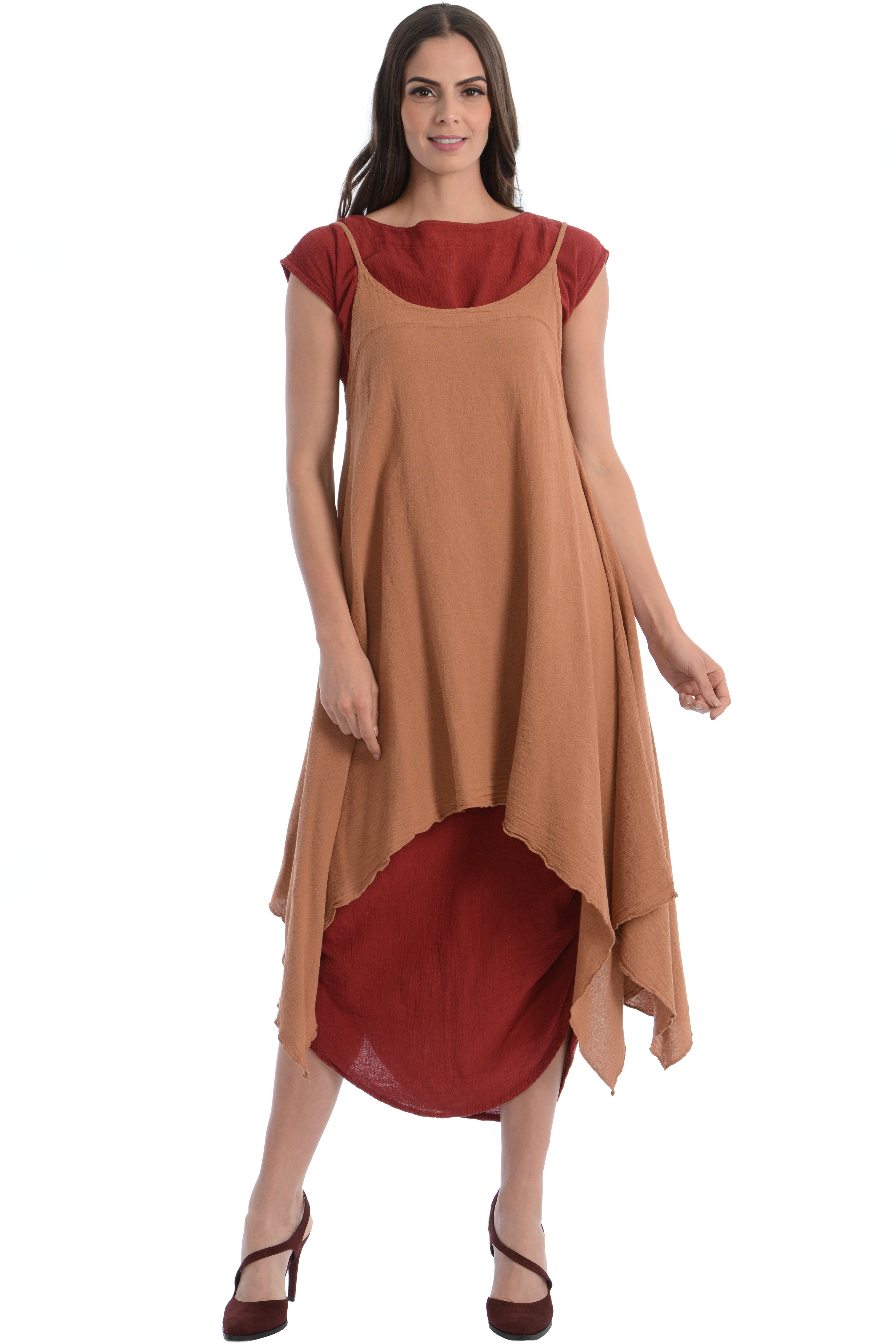 Maria de Guadalajara: Fugu Dress in Cinnamon | KAQE