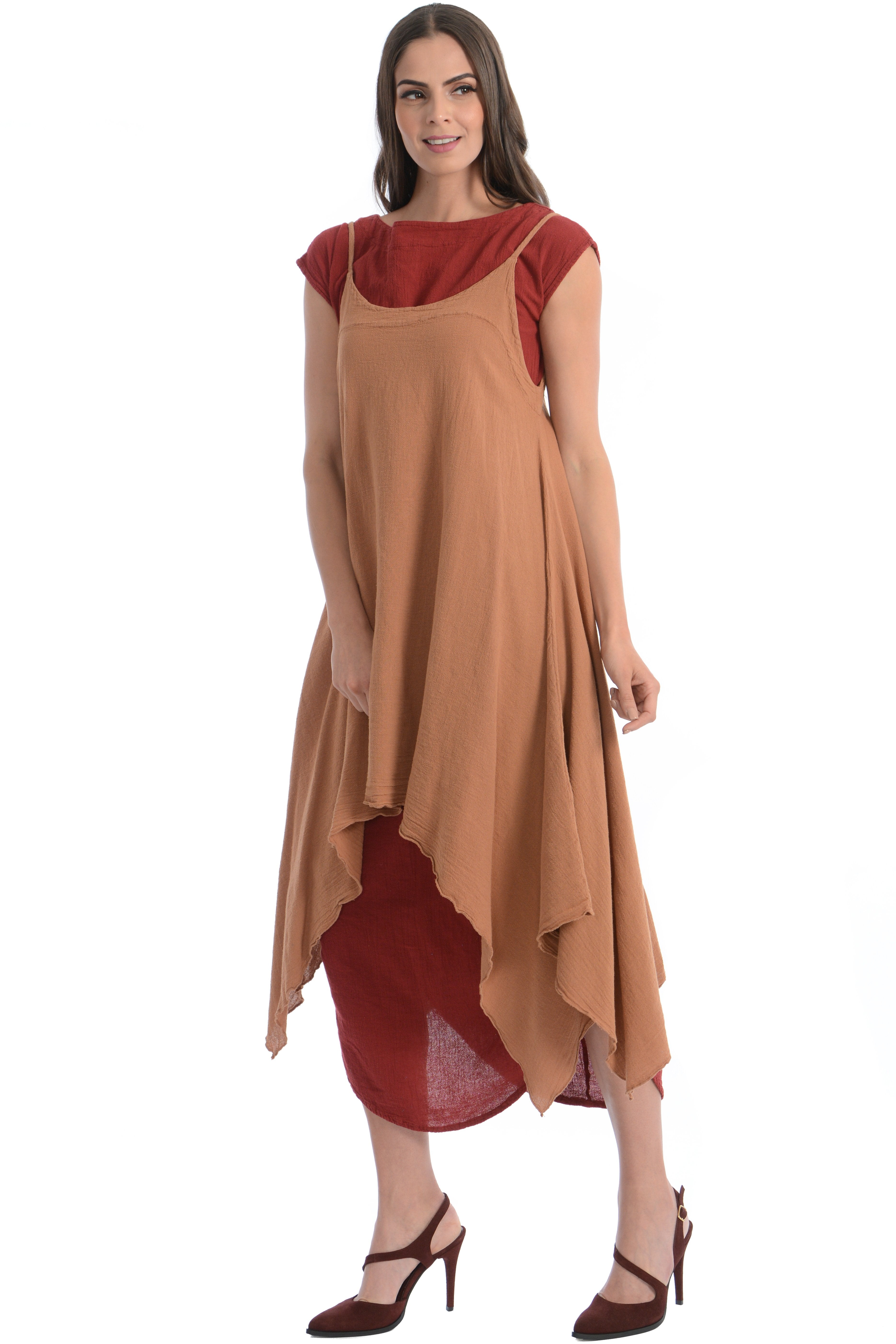 Maria de Guadalajara: Fugu Dress in Cinnamon | KAQE