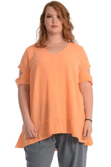 Maria de Guadalajara: Galia Blouse in Melon | KAQE