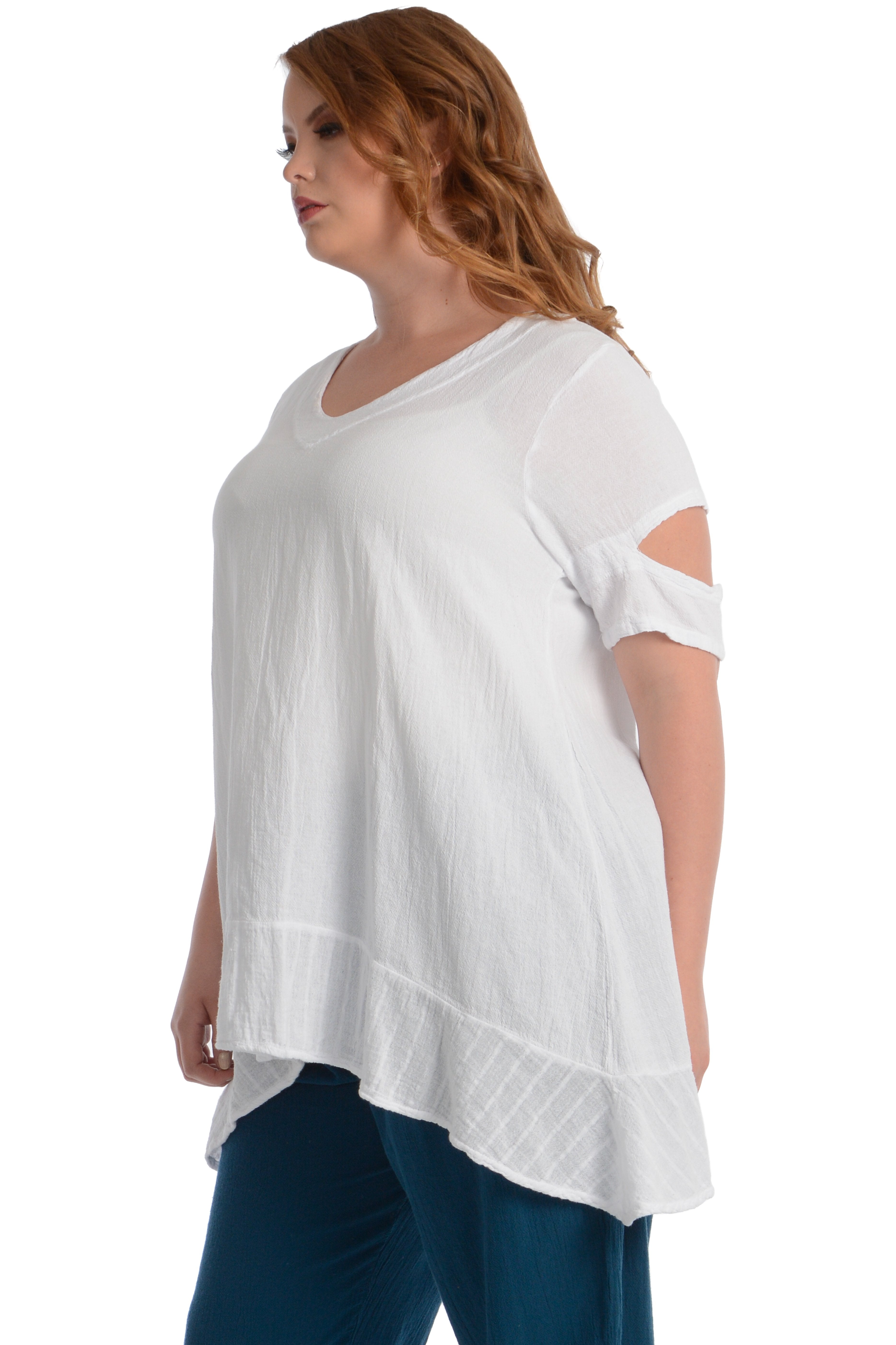 Maria de Guadalajara: Galia Blouse in White | KAQE