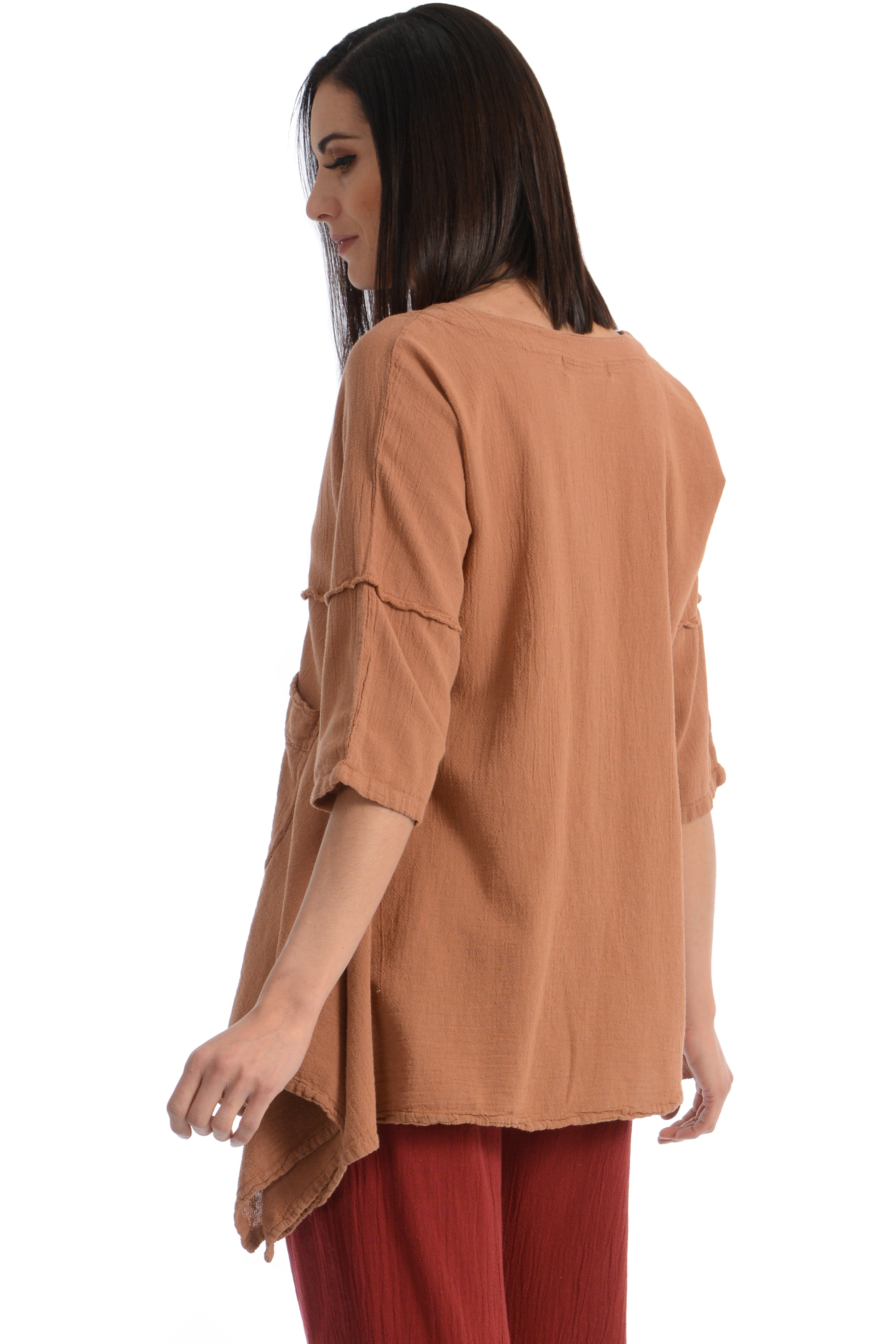 Maria de Guadalajara: Holly Blouse in Cinnamon | KAQE