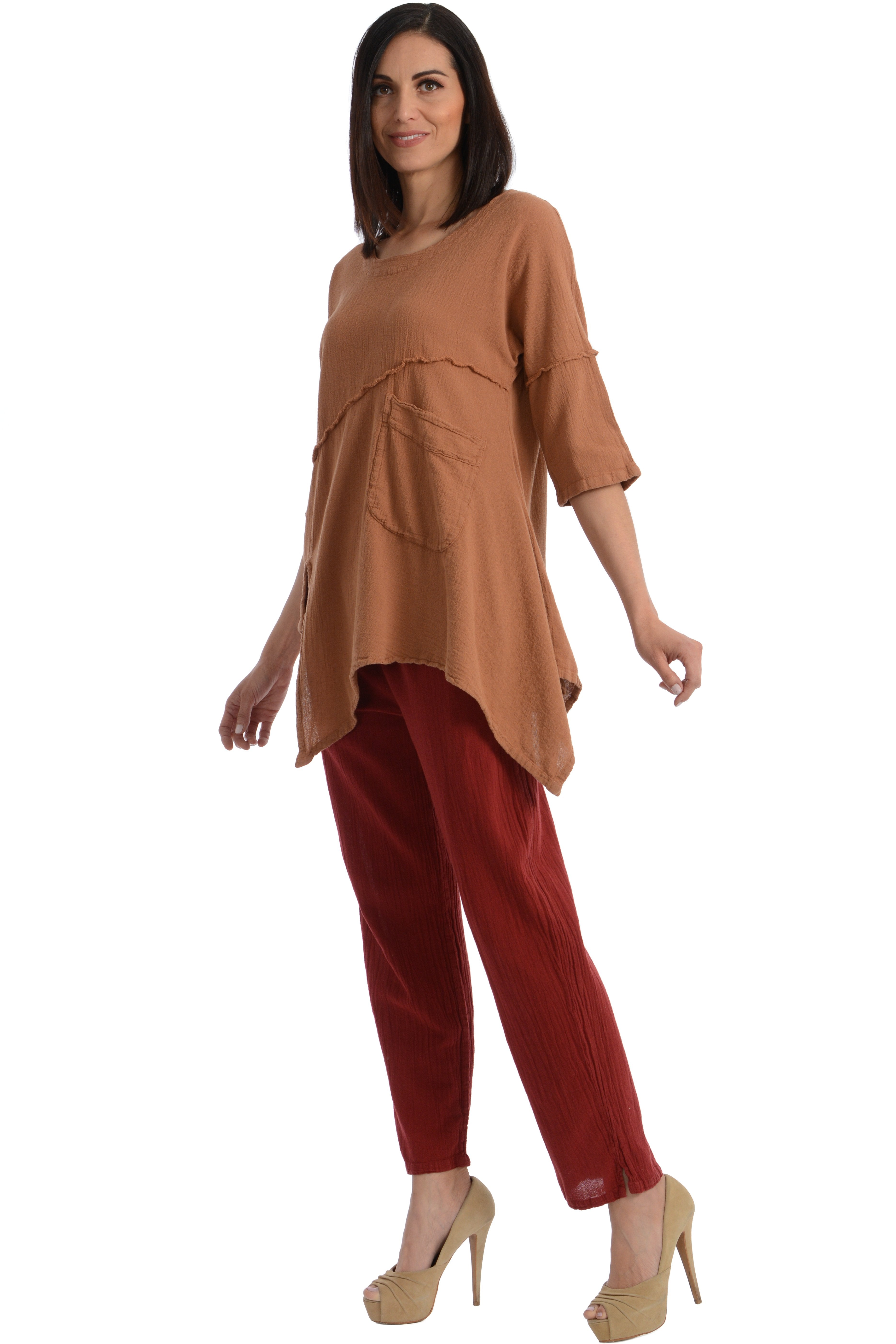 Maria de Guadalajara: Holly Blouse in Cinnamon | KAQE