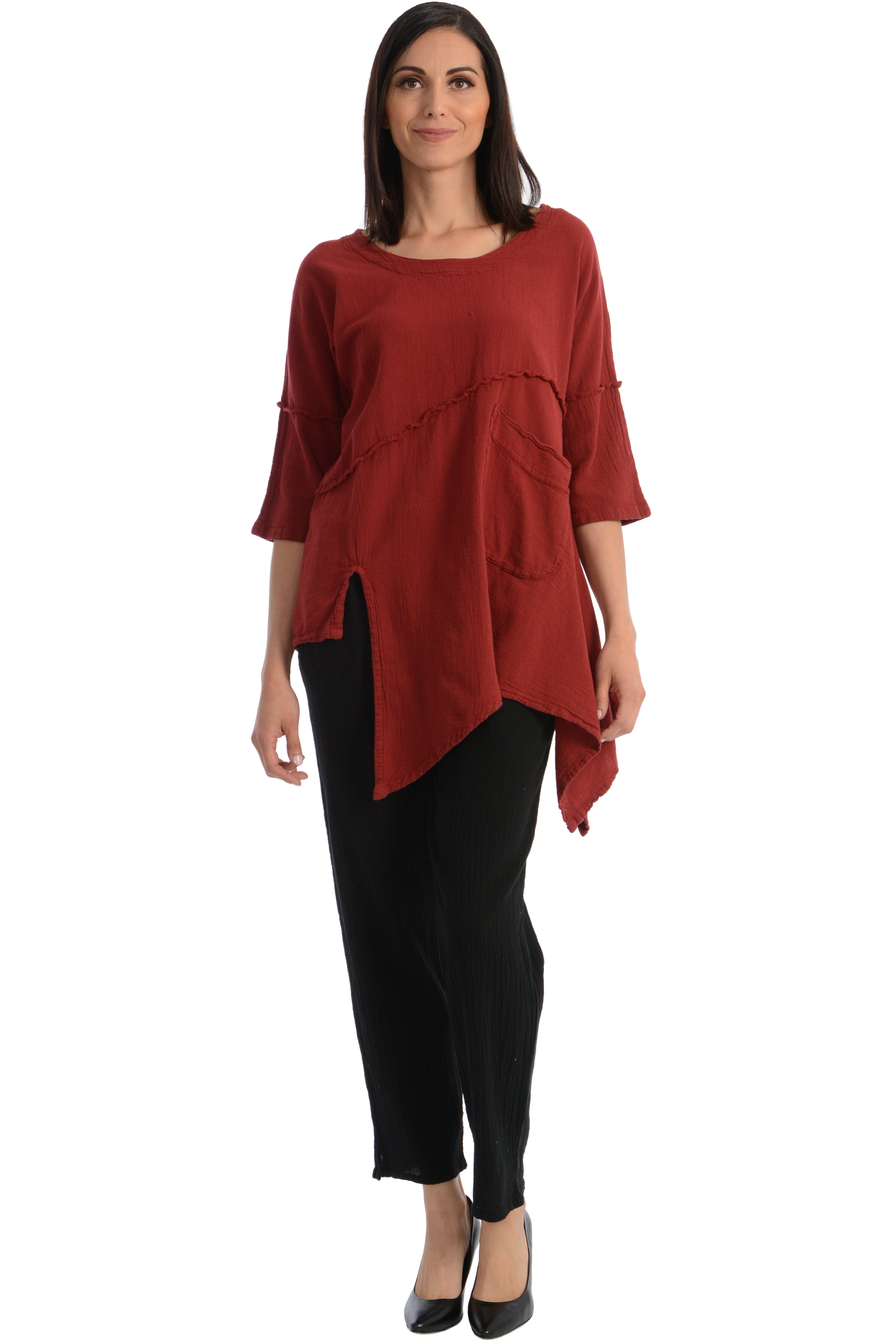 Maria de Guadalajara: Holly Blouse in Shedron | KAQE