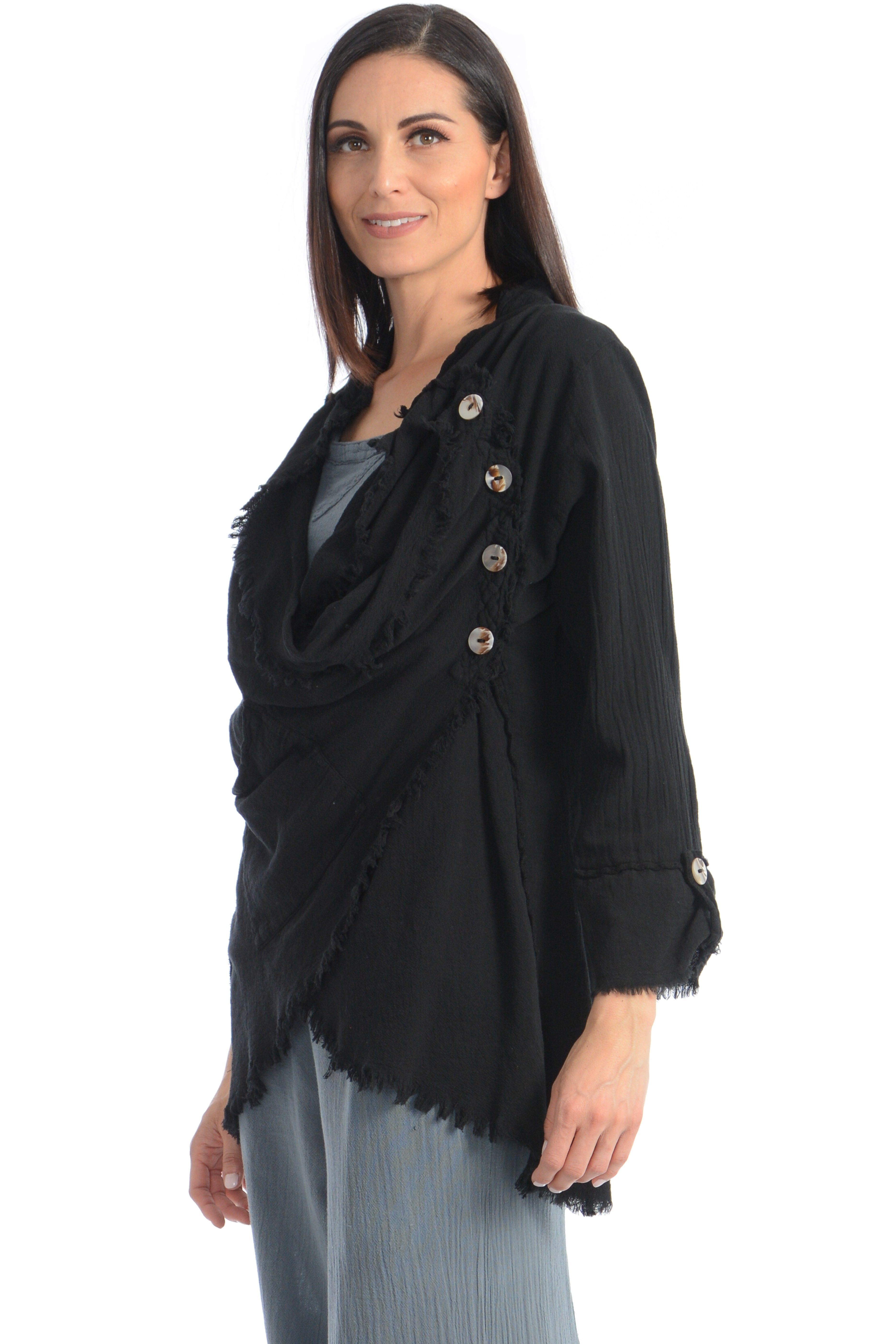 Maria de Guadalajara: Kante Jacket in Black | KAQE