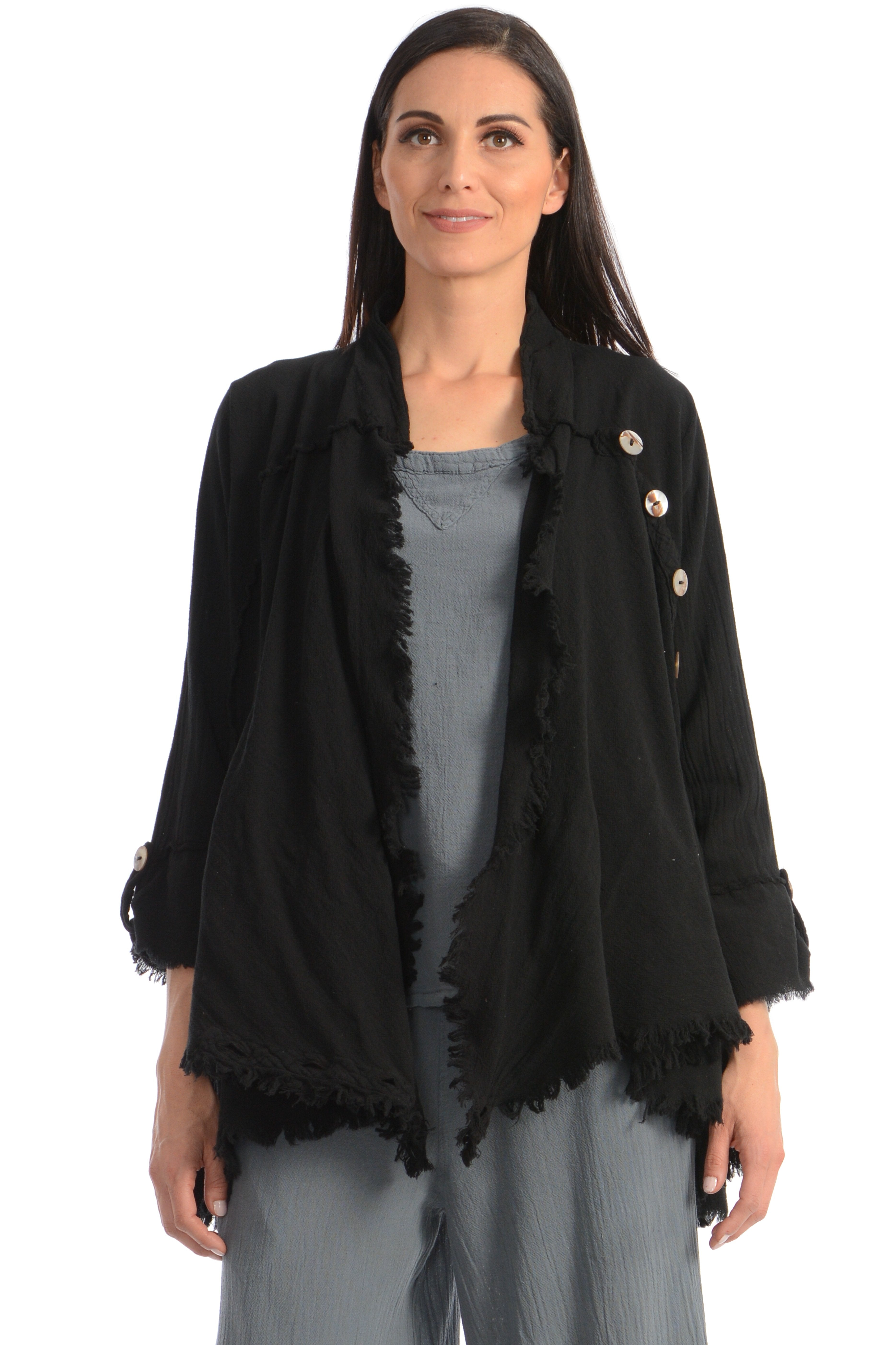 Maria de Guadalajara: Kante Jacket in Black | KAQE