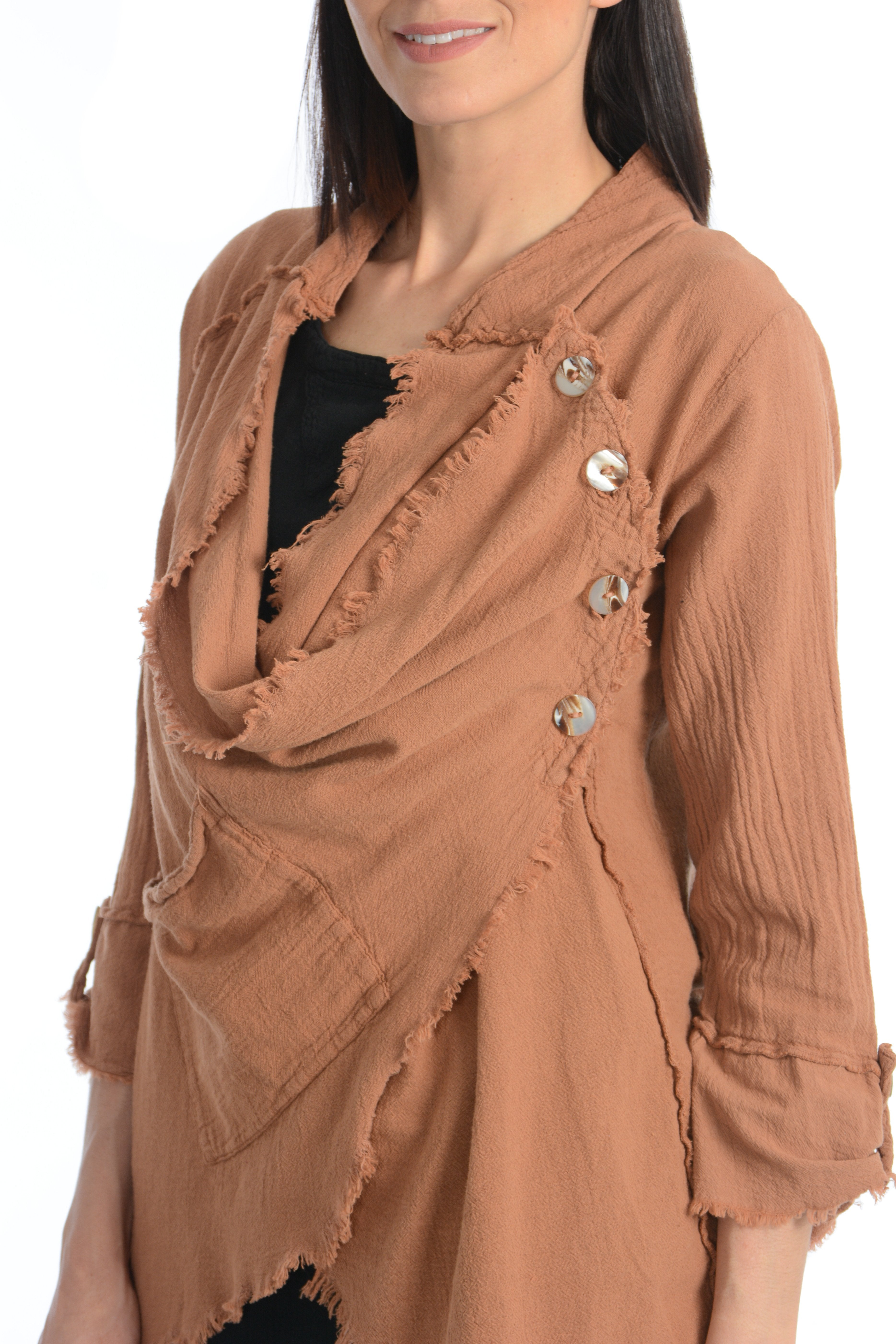 Maria de Guadalajara: Kante Jacket in Cinnamon | KAQE