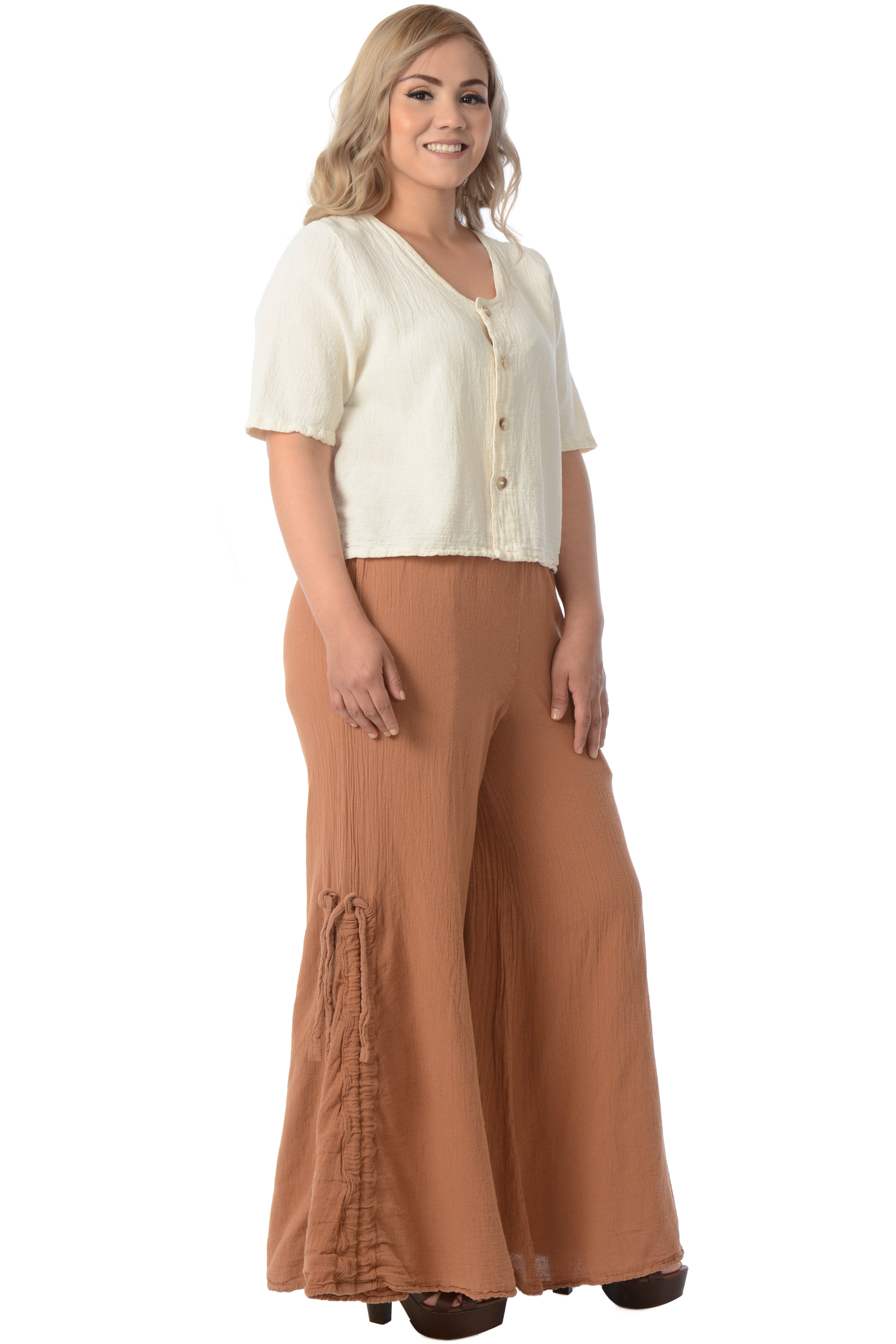 Maria de Guadalajara: Lavanda Pants in Cinnamon | KAQE