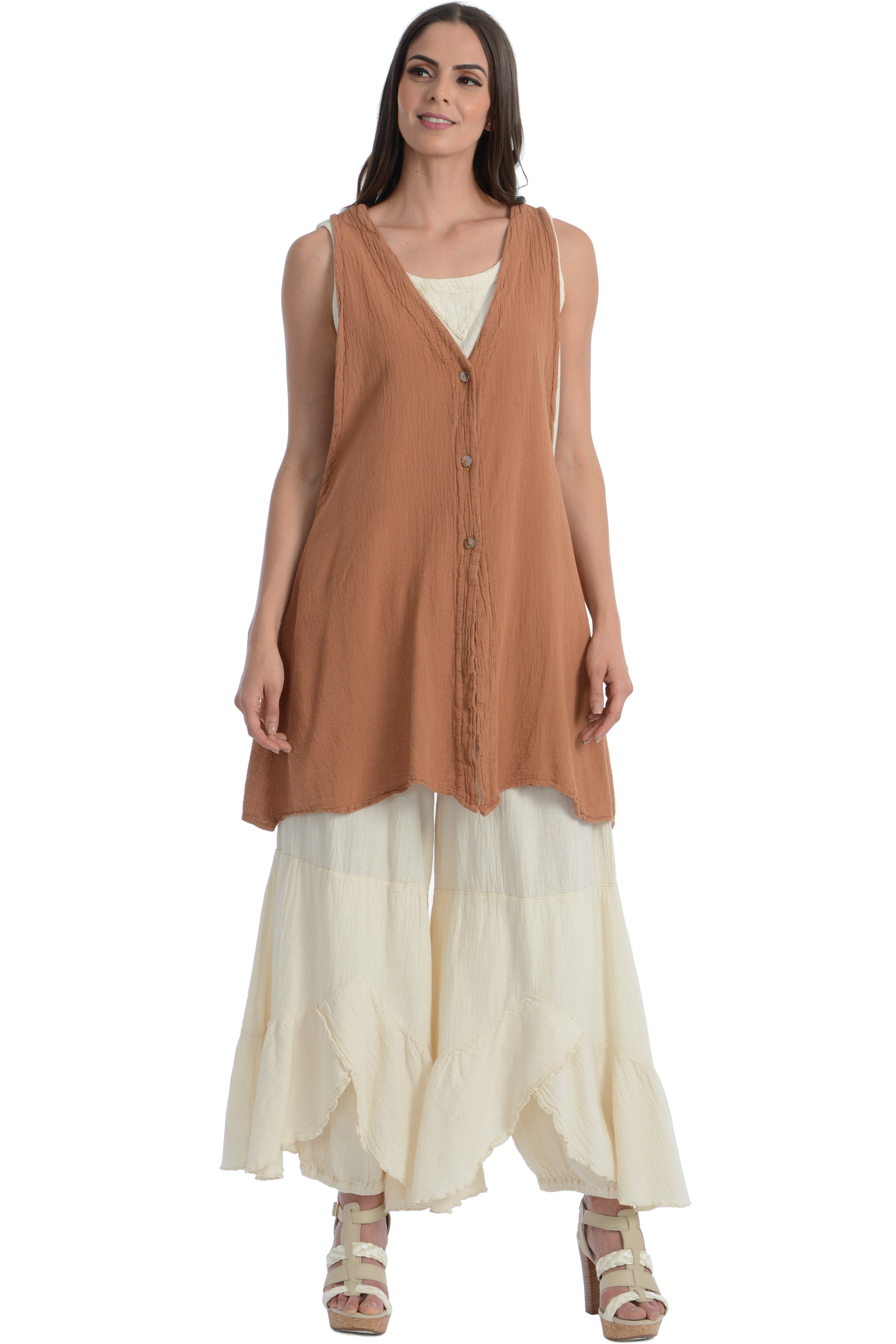 Maria de Guadalajara: Lumi Vest in Cinnamon | KAQE