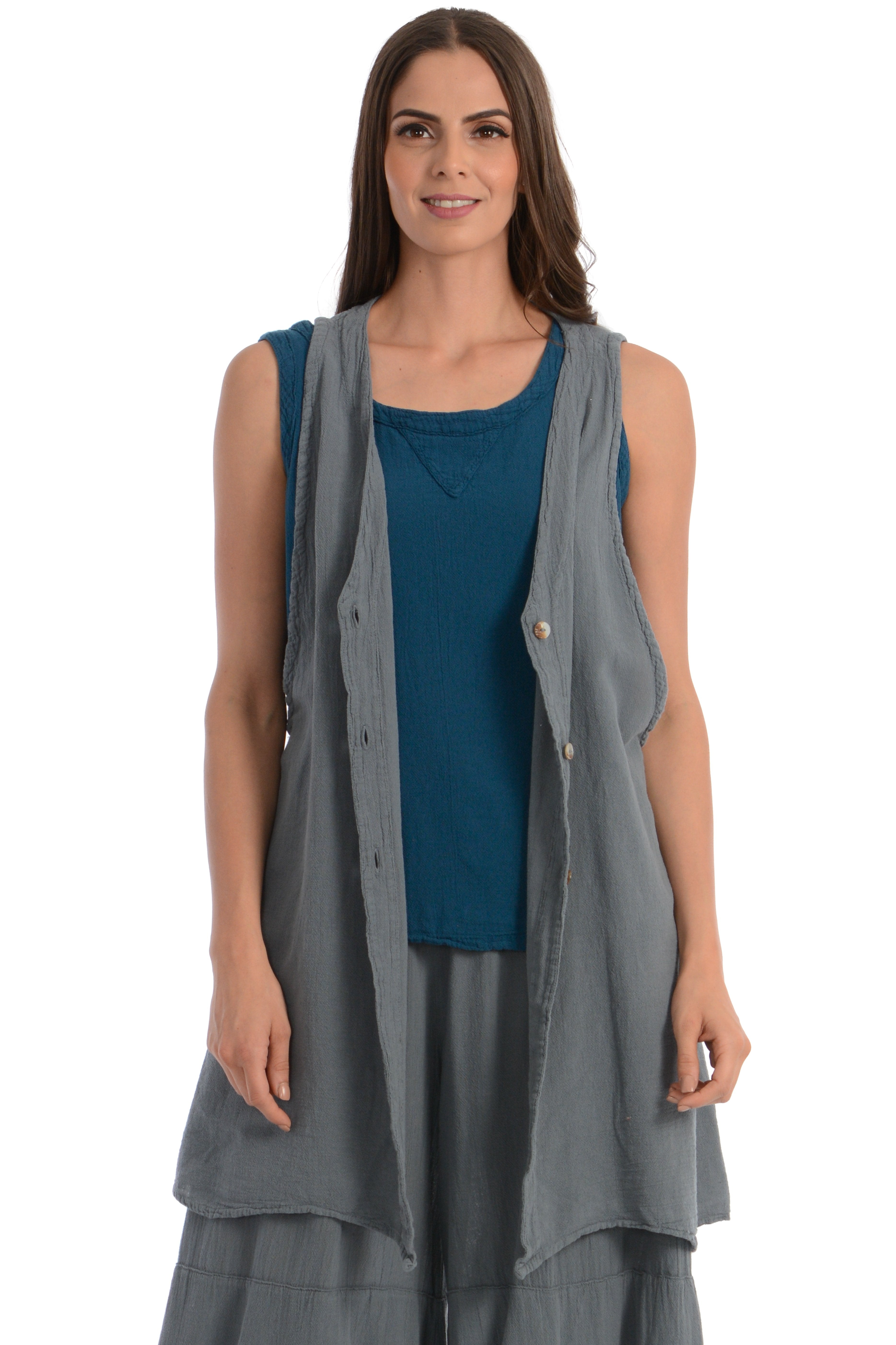 Maria de Guadalajara: Lumi Vest in Gray | KAQE