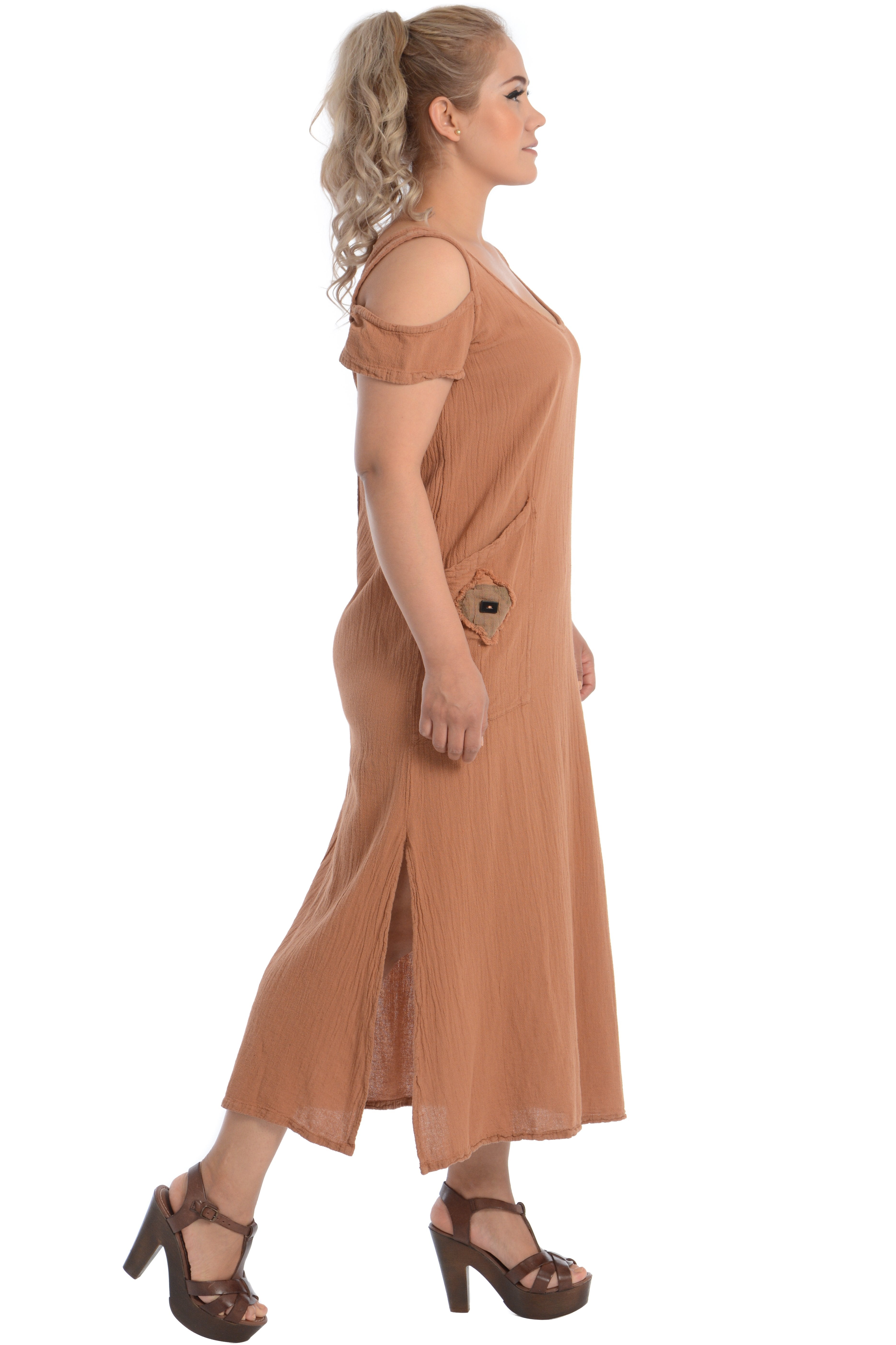 Maria de Guadalajara: Marina Dress in Cinnamon | KAQE