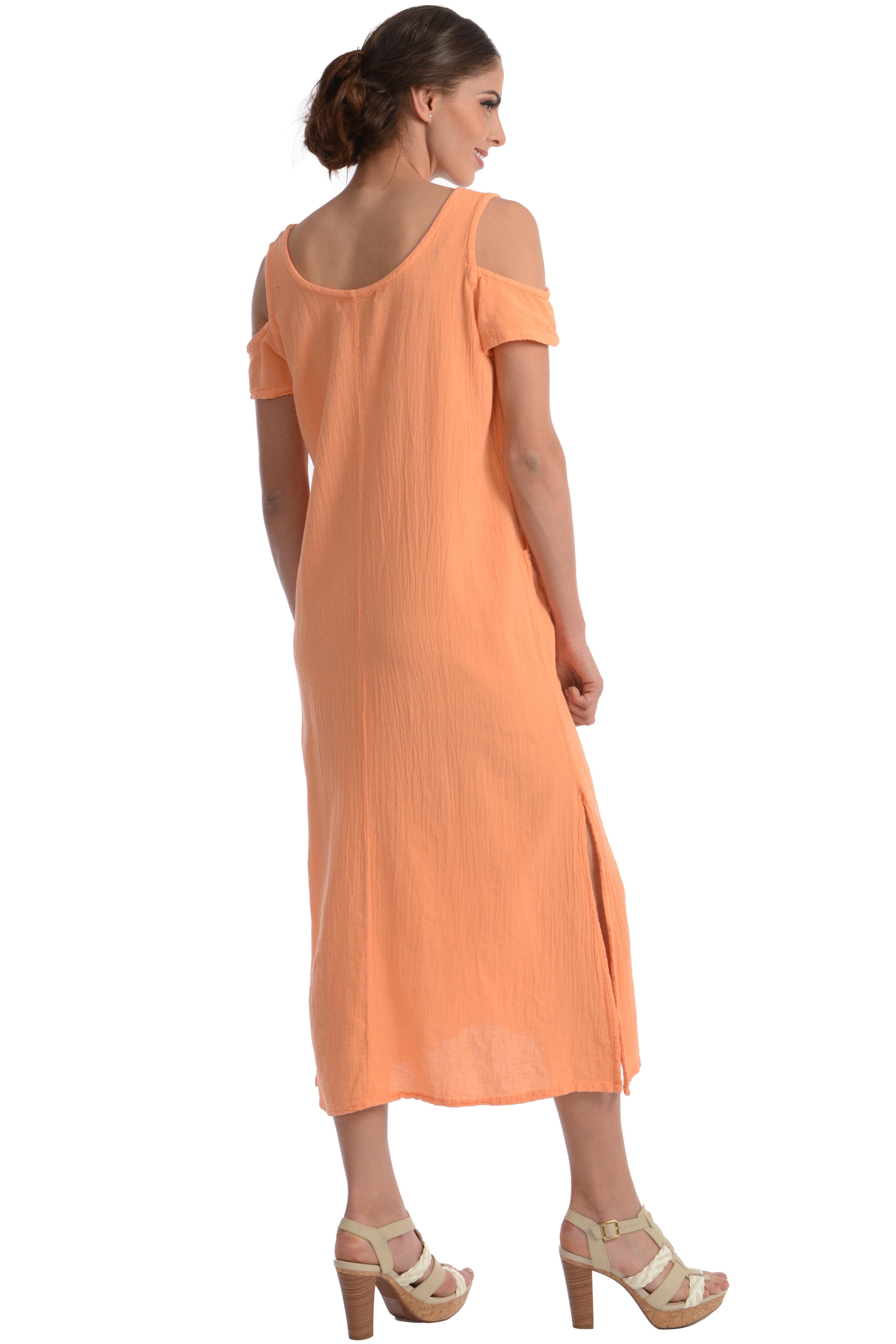 Maria de Guadalajara: Marina Dress in Melon | KAQE