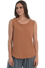 Maria de Guadalajara: Mederick Tank Top in Cinnamon | KAQE