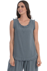 Maria de Guadalajara: Mederick Tank Top in Gray | KAQE