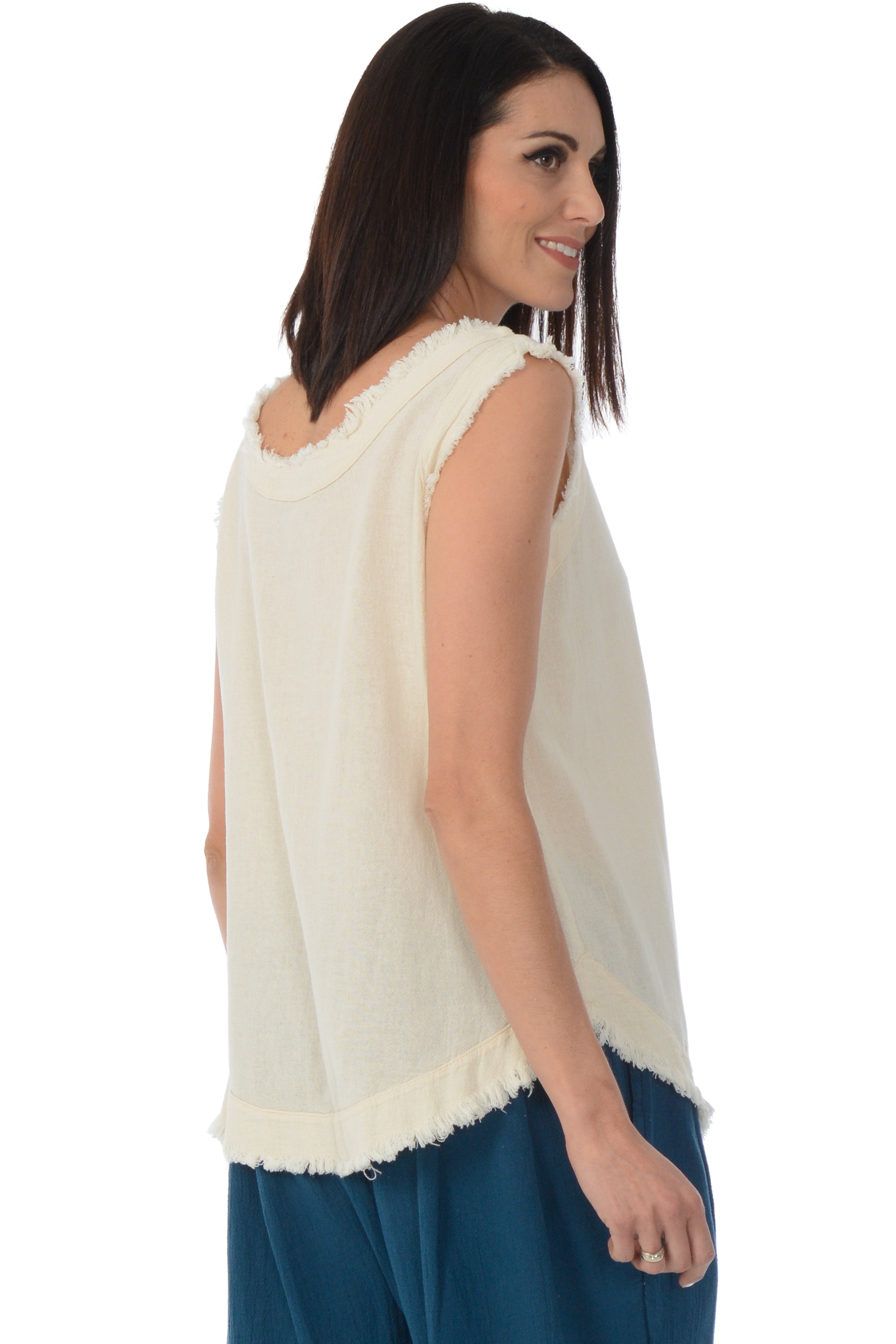 Maria de Guadalajara: Mederick Tank Top in Pearl | KAQE