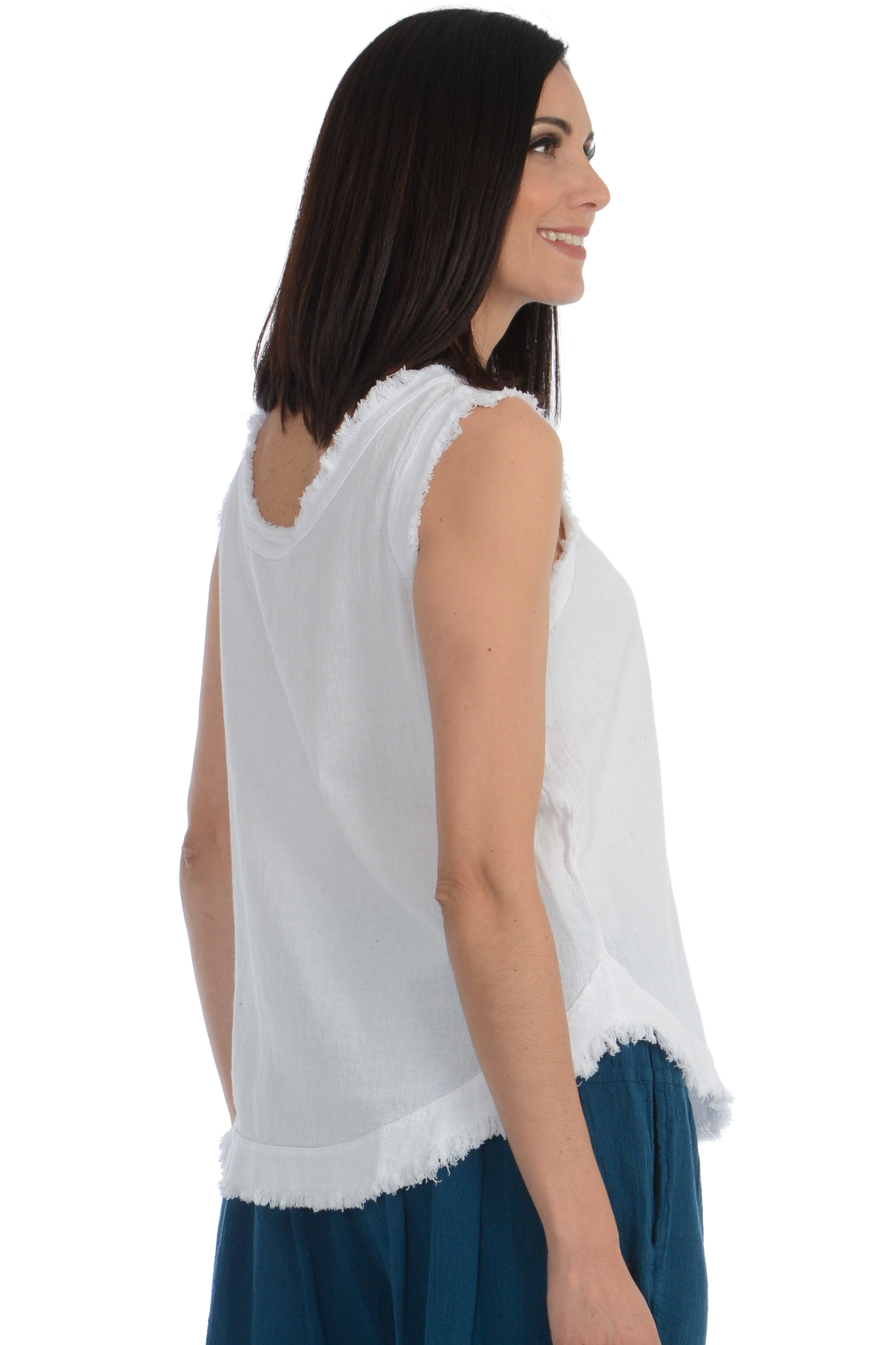 Maria de Guadalajara: Mederick Tank Top in White | KAQE