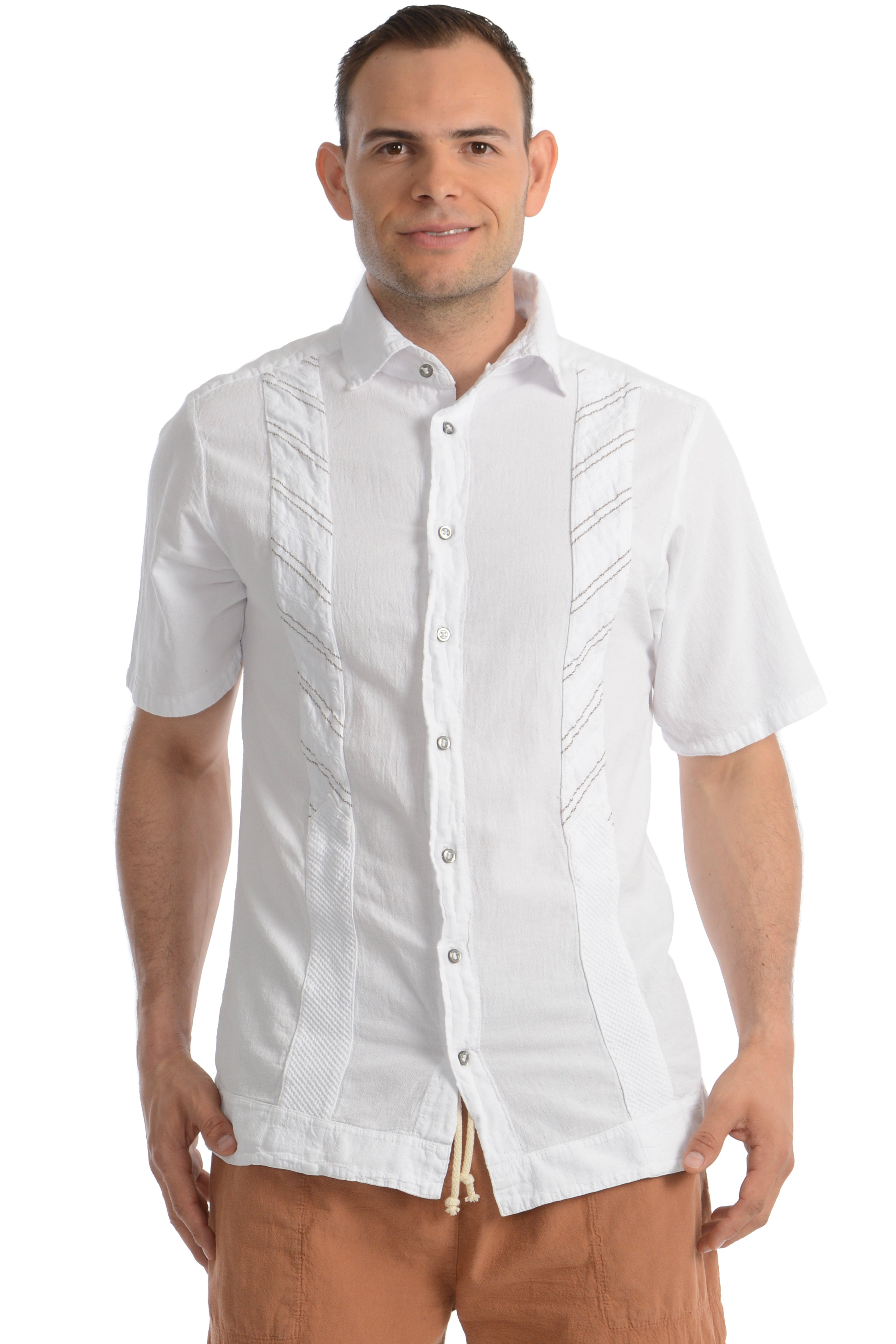 Maria de Guadalajara: Mele Shirt in White | KAQE