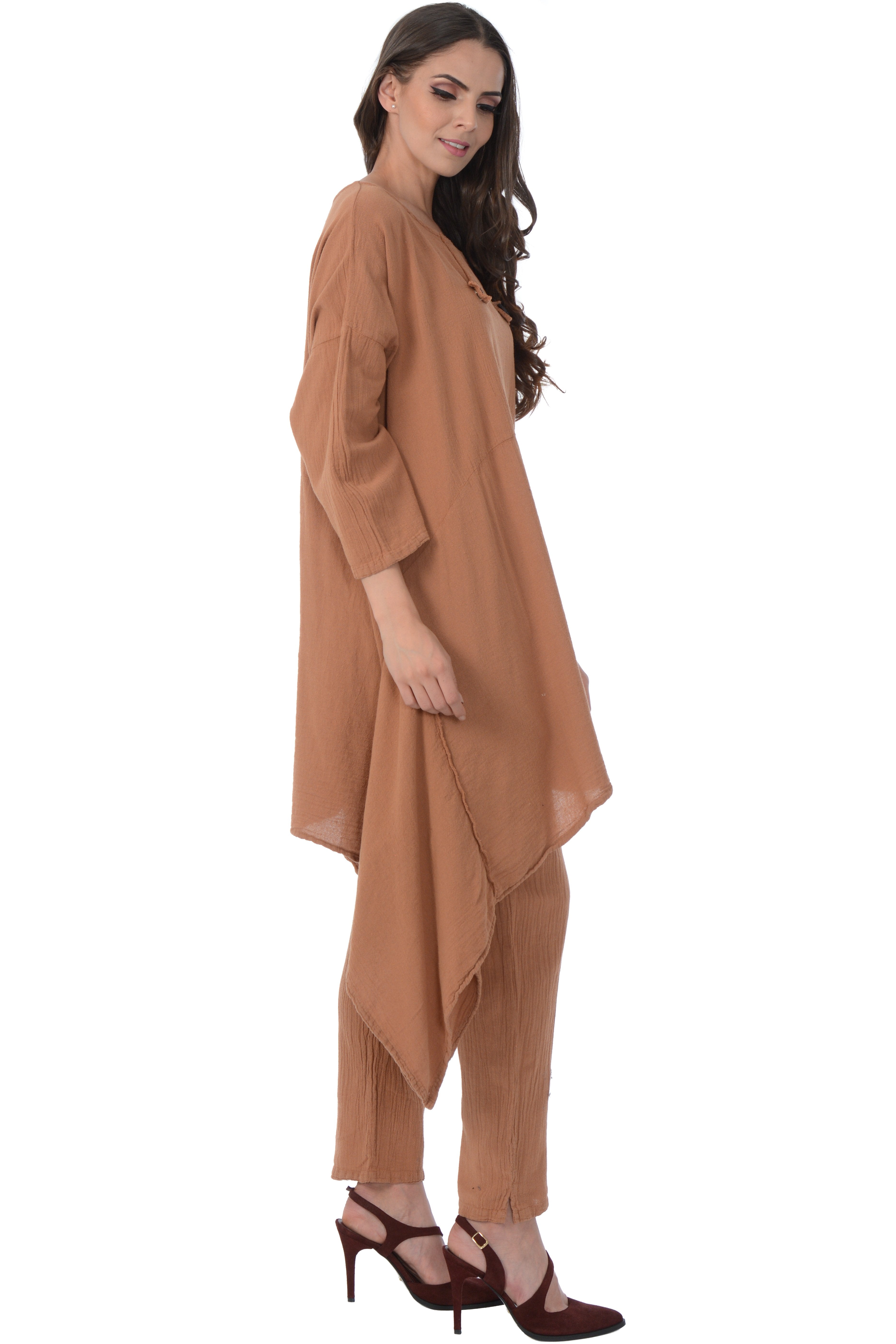 Maria de Guadalajara: Midas Tunic in Cinnamon | KAQE