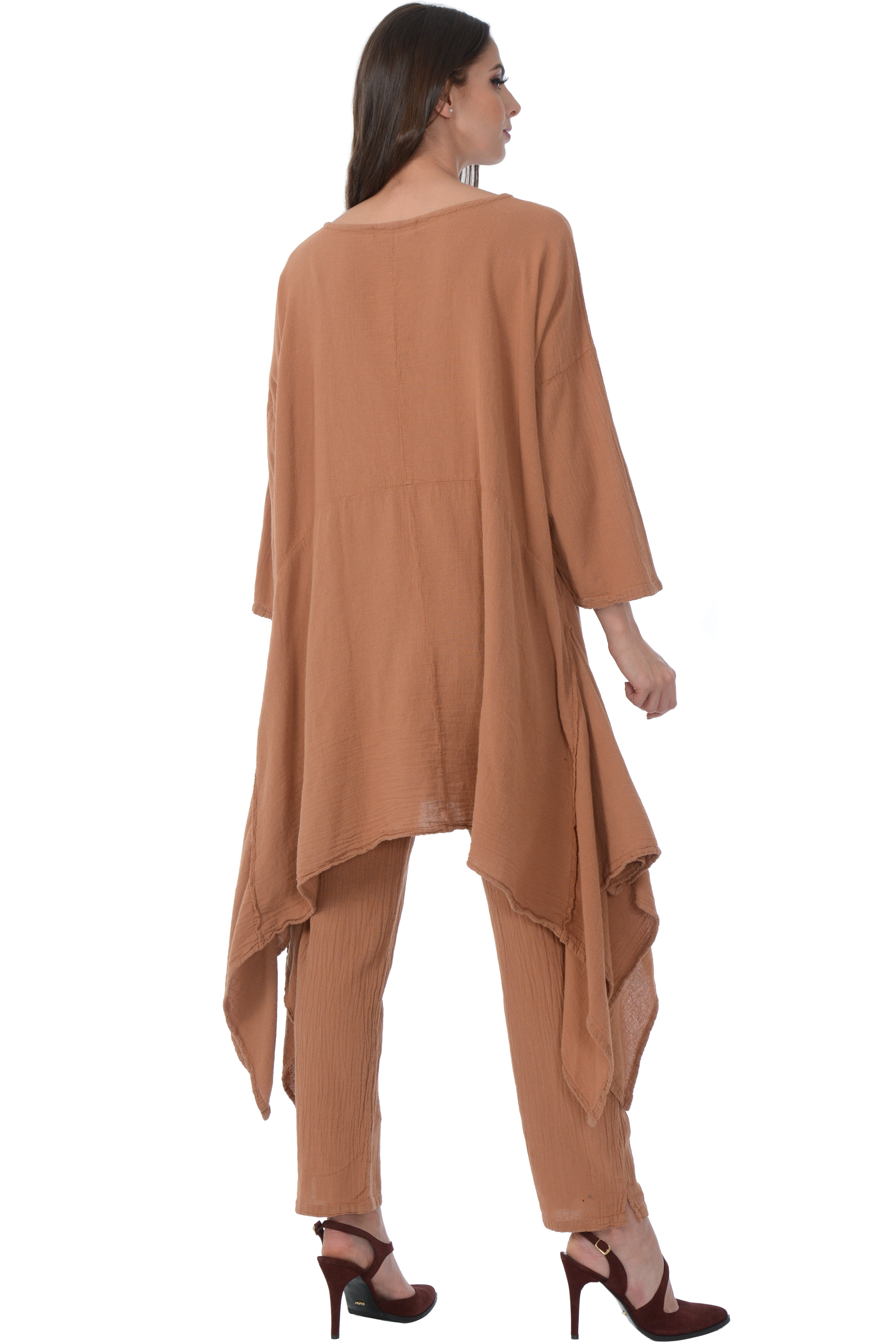 Maria de Guadalajara: Midas Tunic in Cinnamon | KAQE