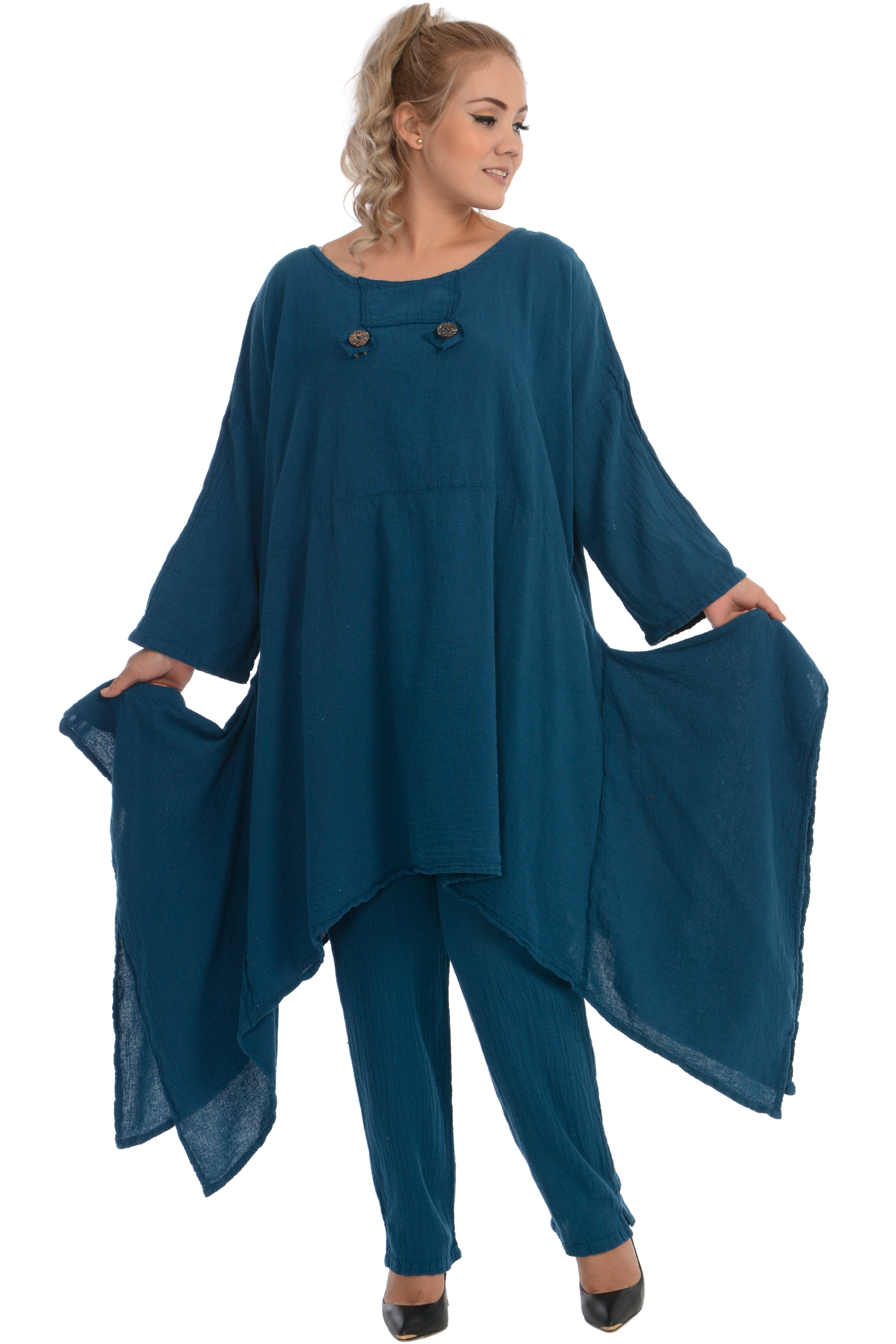 Maria de Guadalajara: Midas Tunic in Indigo Blue | KAQE