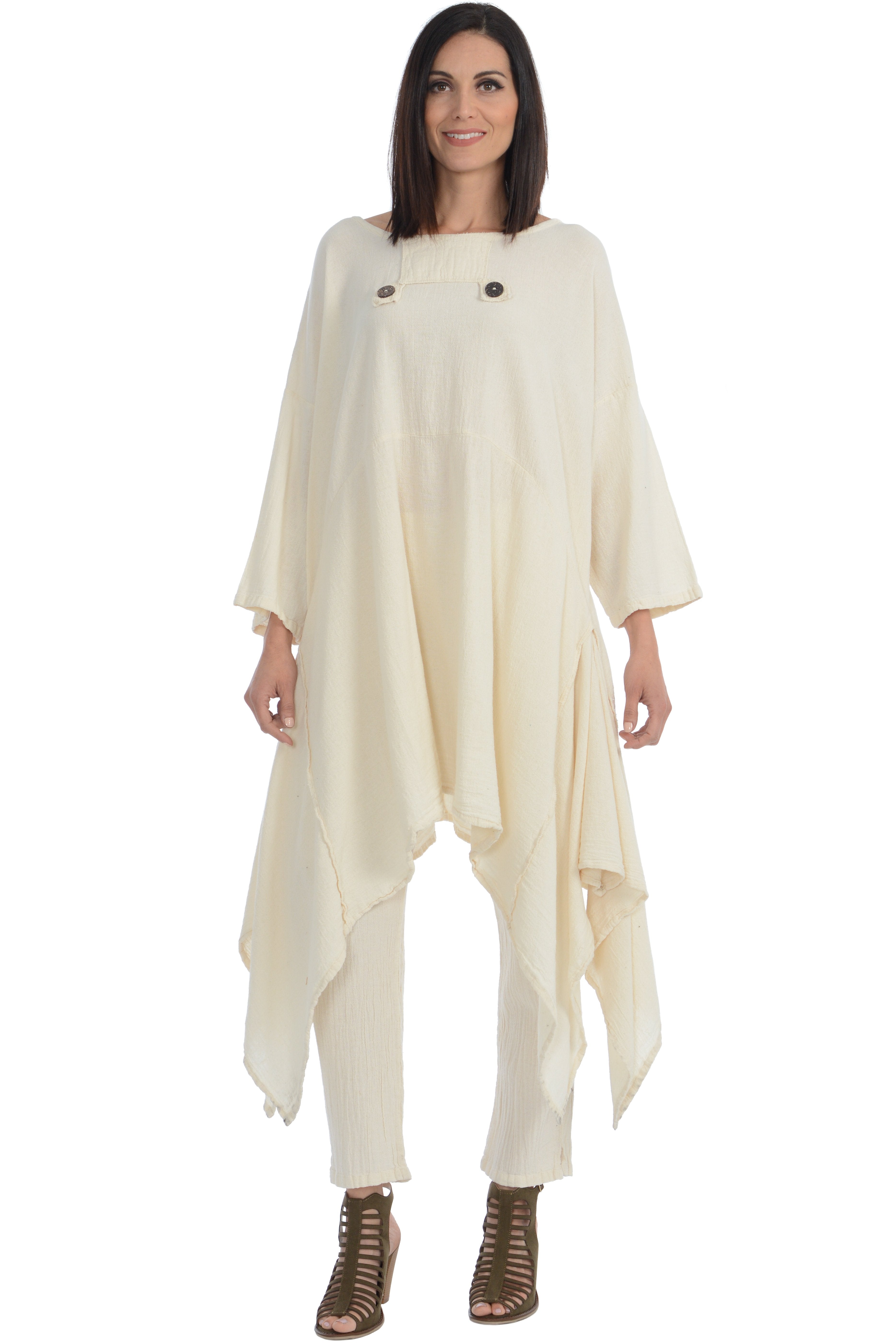 Maria de Guadalajara: Midas Tunic in Pearl | KAQE