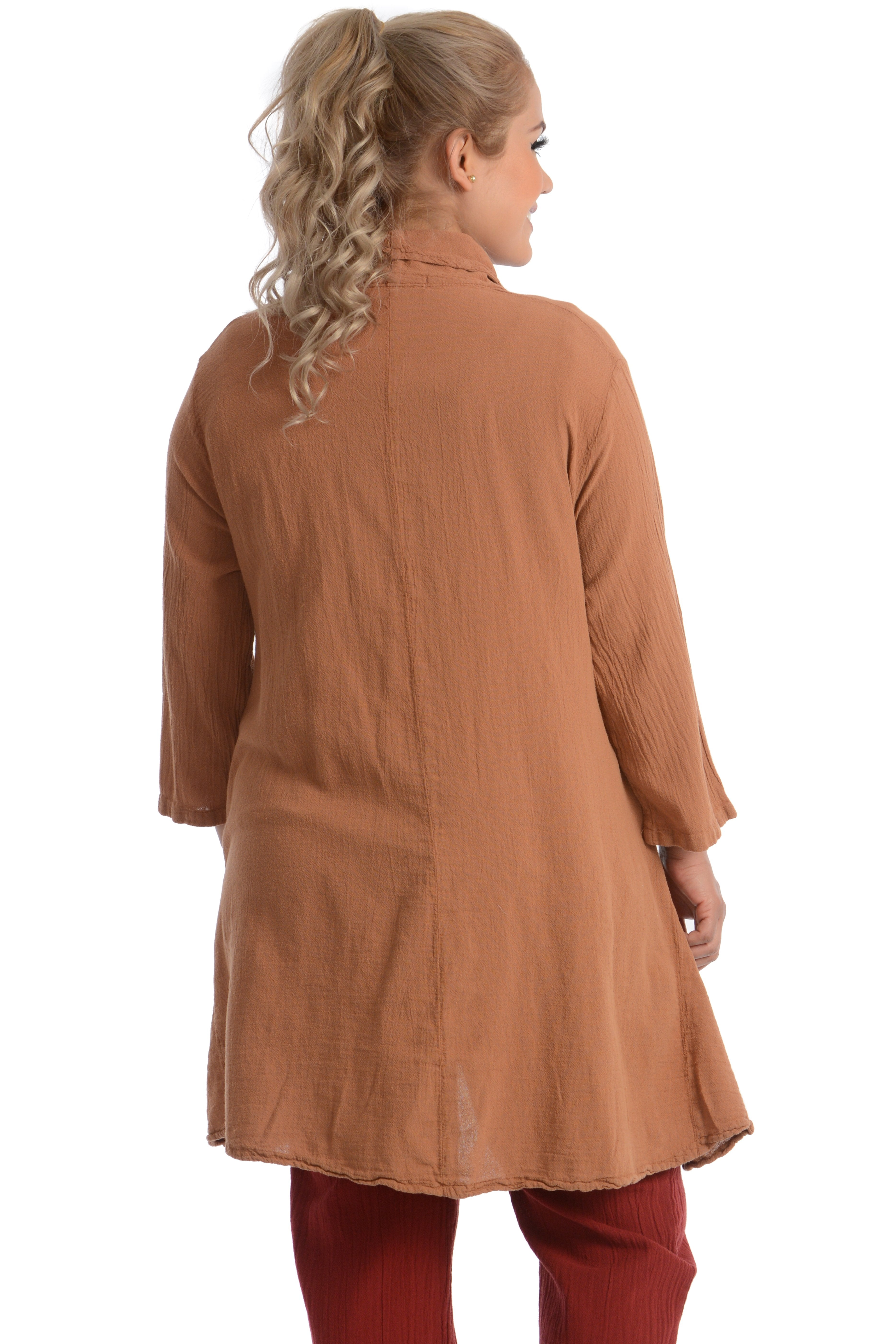 Maria de Guadalajara: Nahil Jacket in Cinnamon | KAQE