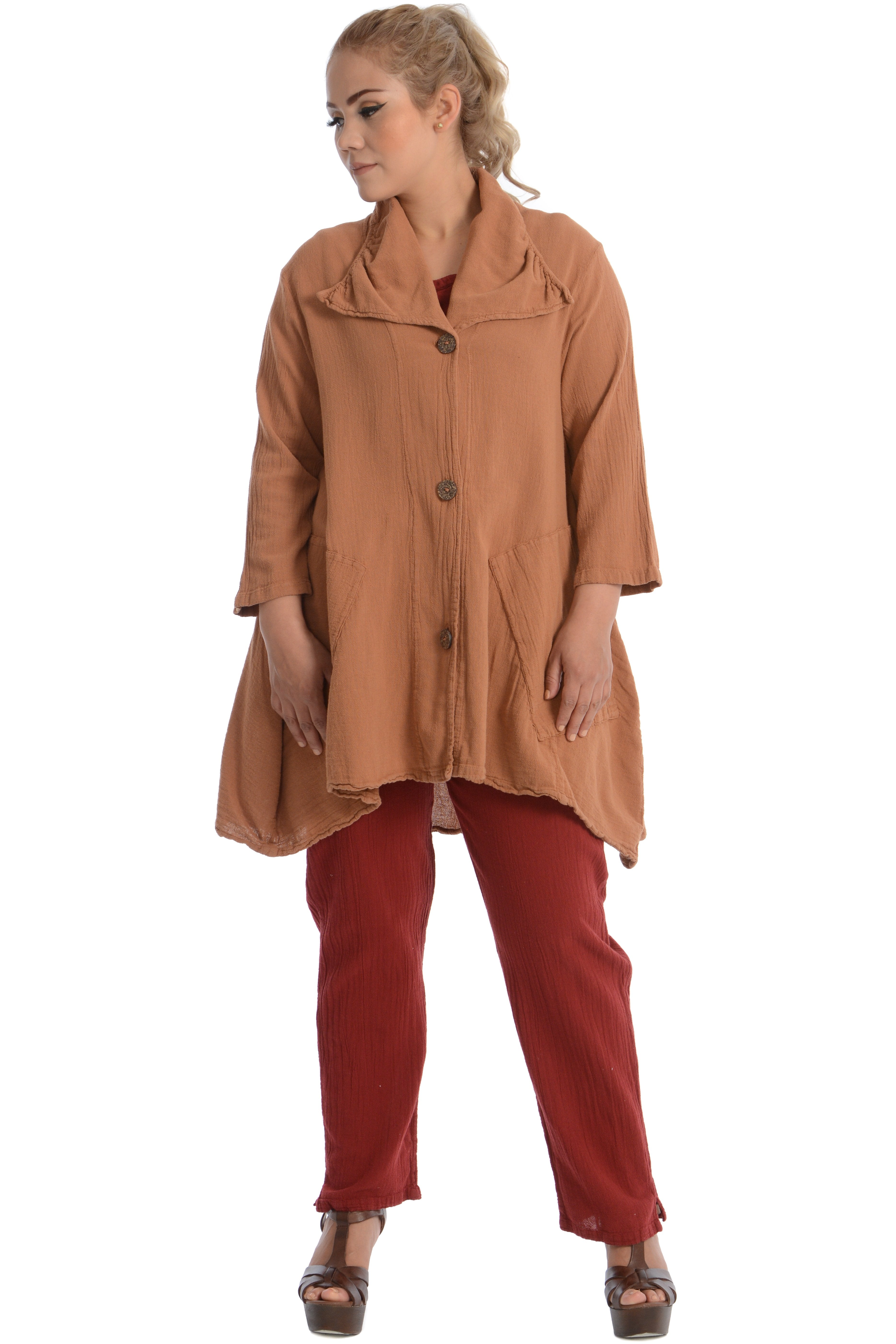 Maria de Guadalajara: Nahil Jacket in Cinnamon | KAQE